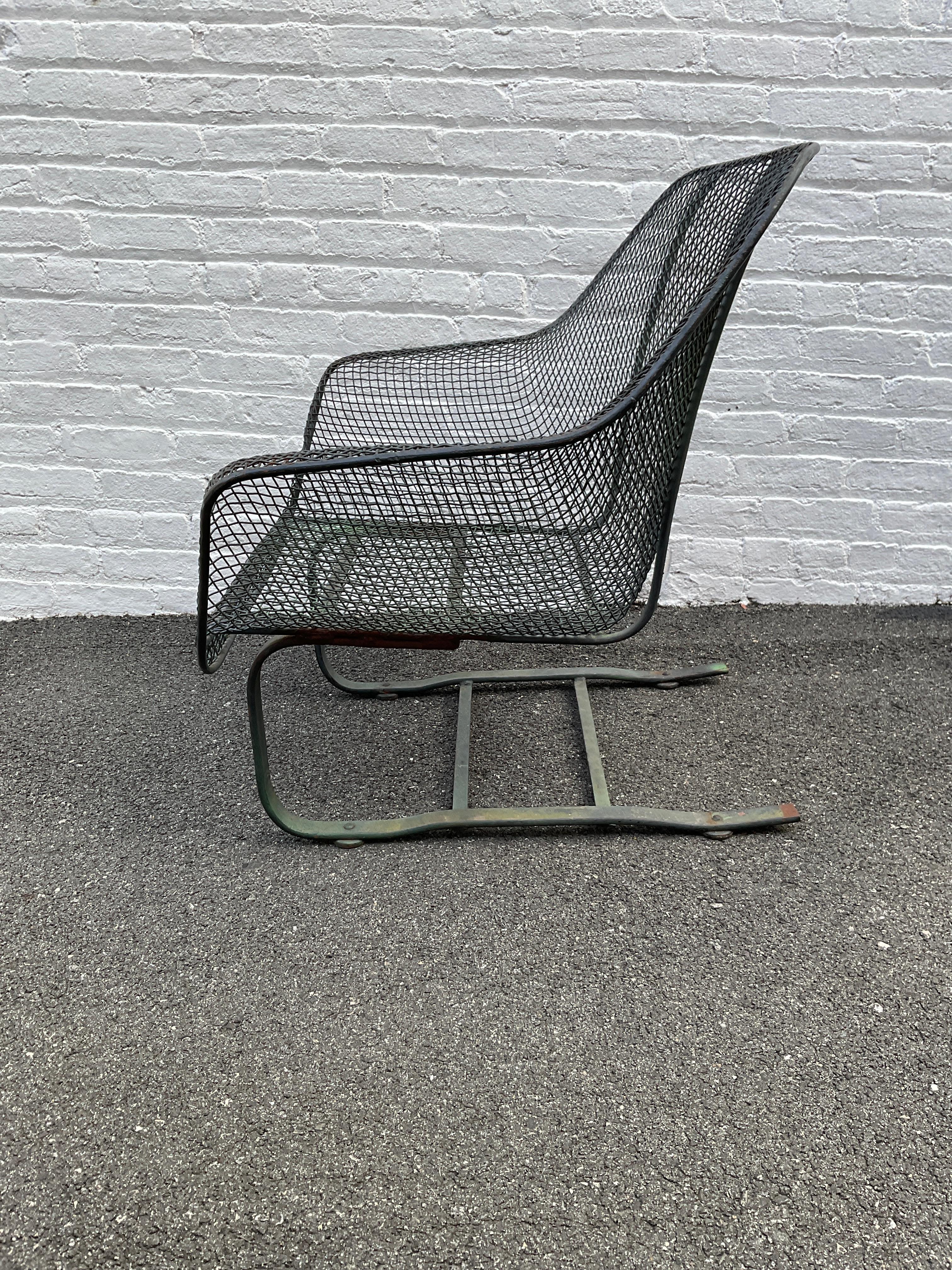 1960s Sculptura Spring Chair In Good Condition For Sale In Tarrytown, NY