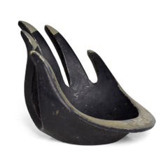 1960s Sculptural Abstract Hand Form ASHTRAY Dish after Modernist Walter BOSSE