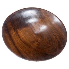 1960s Studio Art Plate Solid Walnut Nakashima Era signed