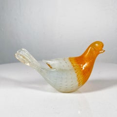 1960s Sculptural Dove Bird Art Glass Style Galliano Ferro Italy