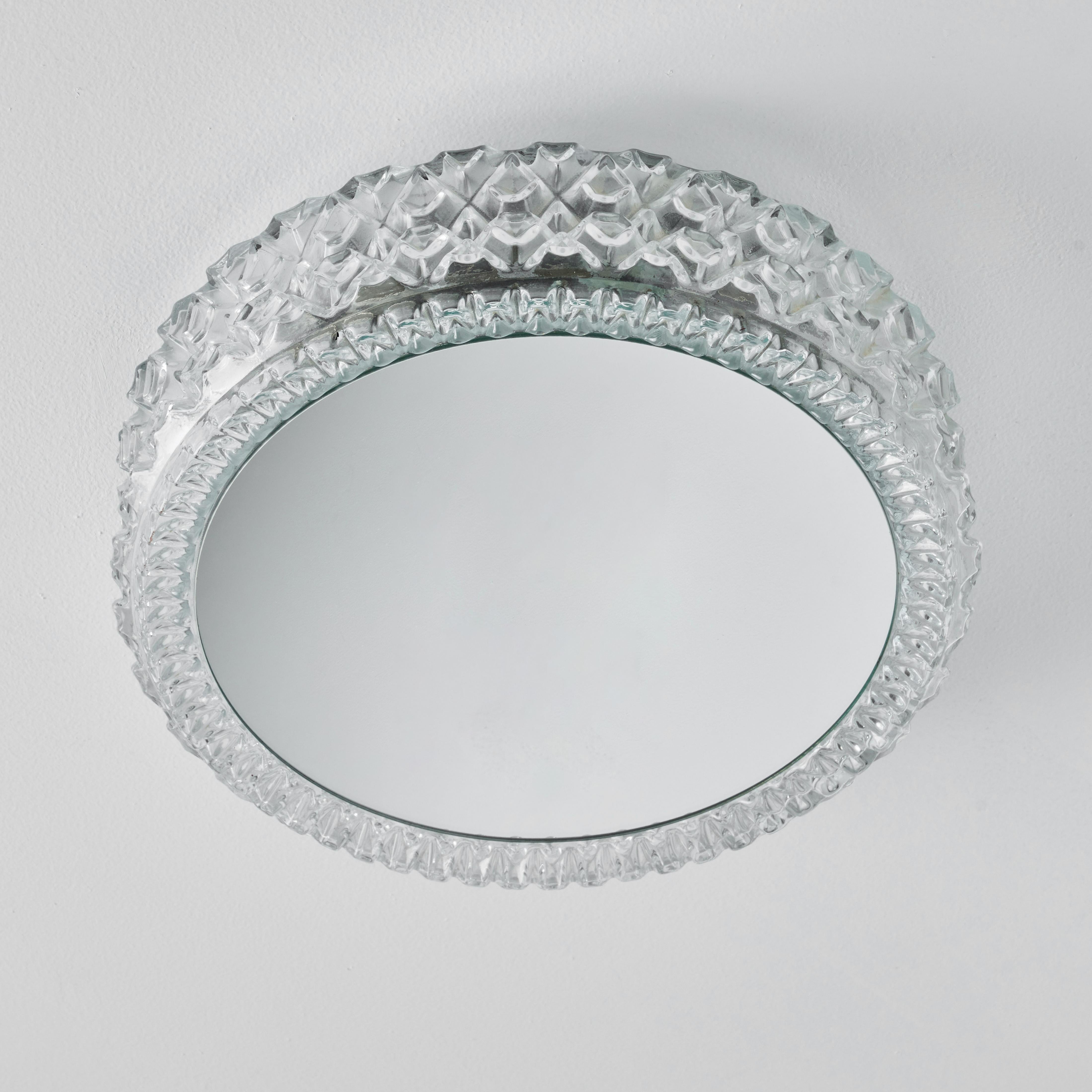 1960er Jahre Skulpturale Wand- oder Deckenleuchte aus Glas und Spiegeln für Limberg im Angebot 7