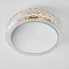 1960er Jahre Skulpturale Wand- oder Deckenleuchte aus Glas und Spiegeln für Limberg