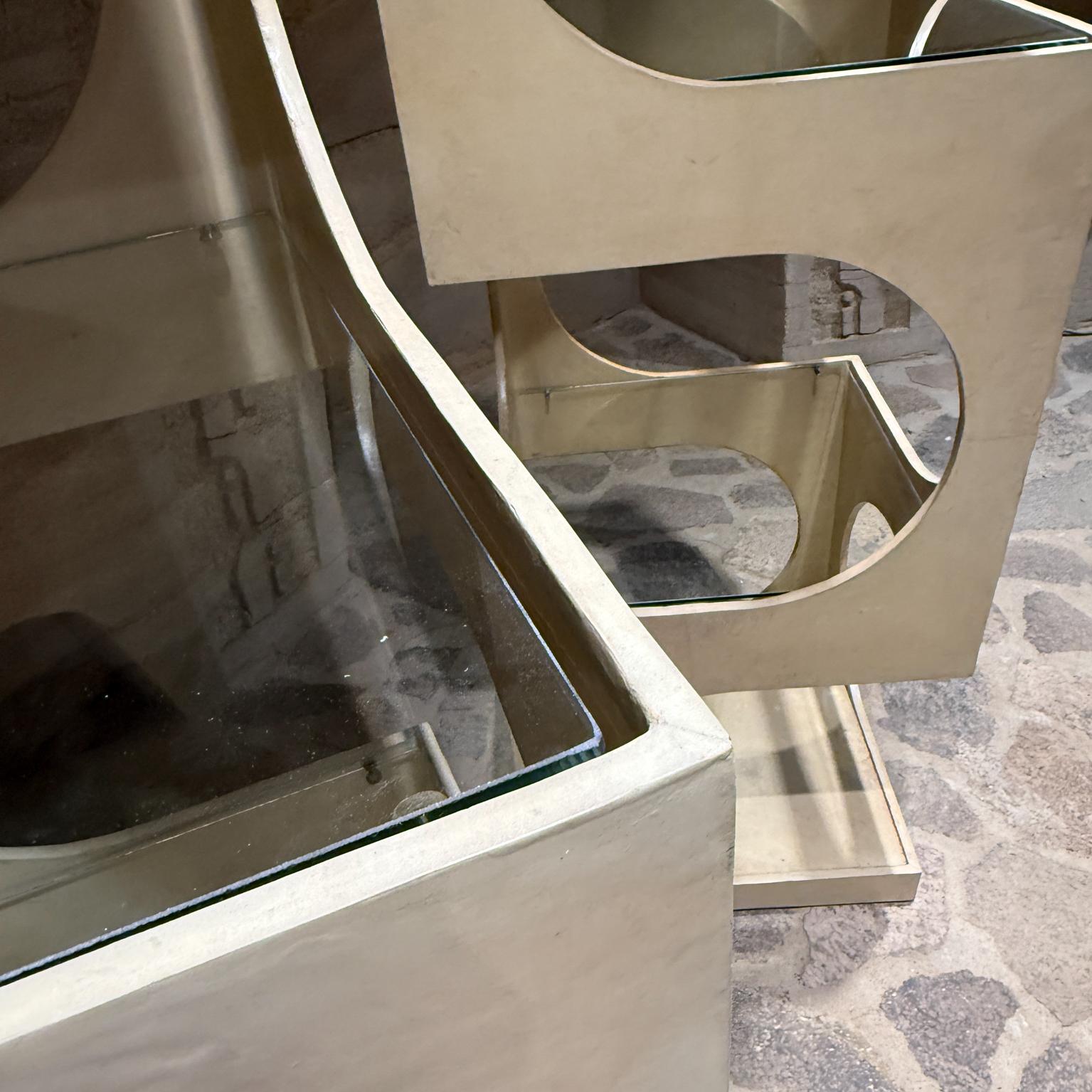 Wood 1960s Sculptural Pair Étagère Roger Sprunger for Dunbar For Sale