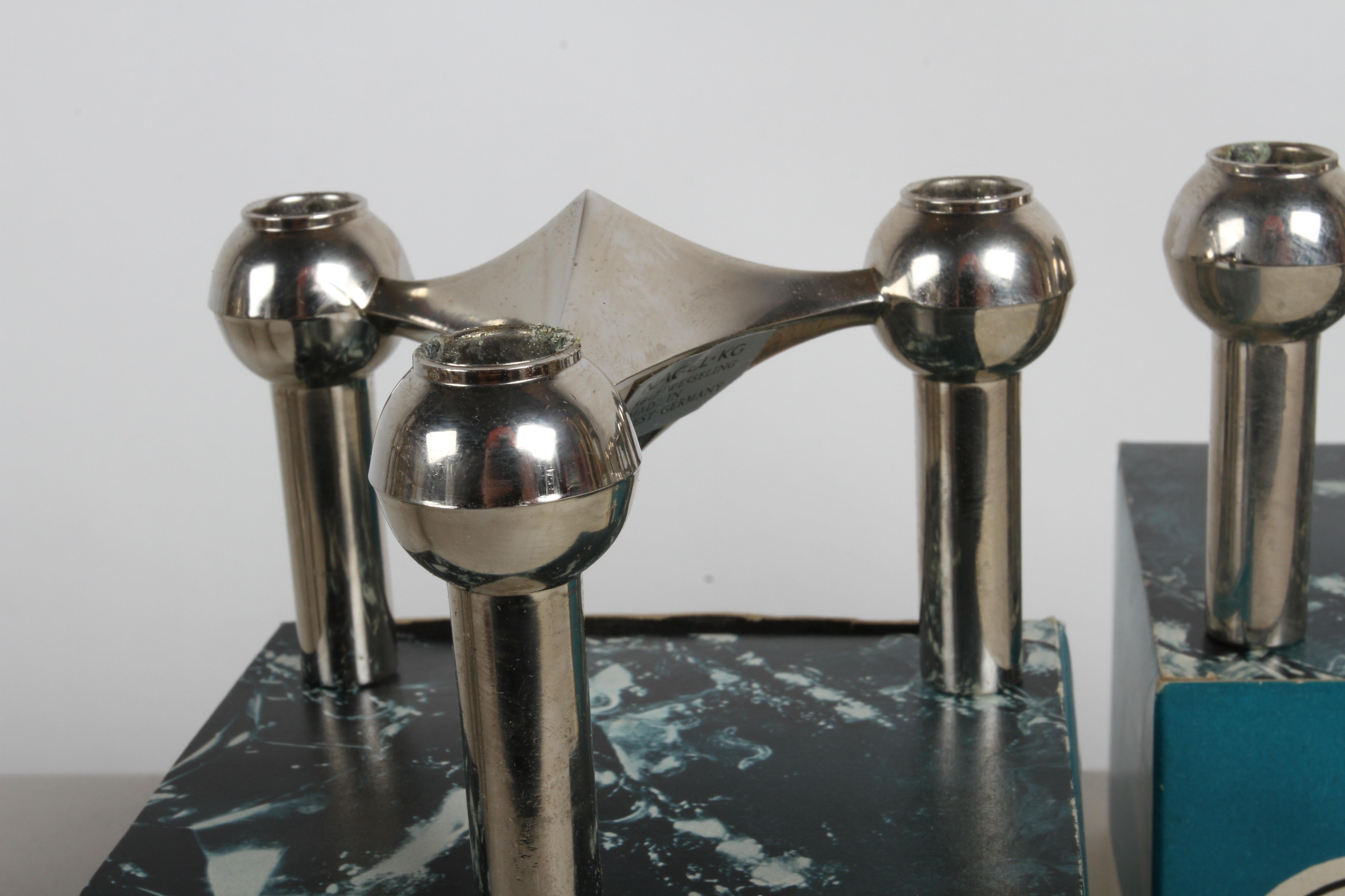 1960s Sculptural - Stackable Candle Holders Stoffi & Nagel for BMF Nagel Germany in vendita 2