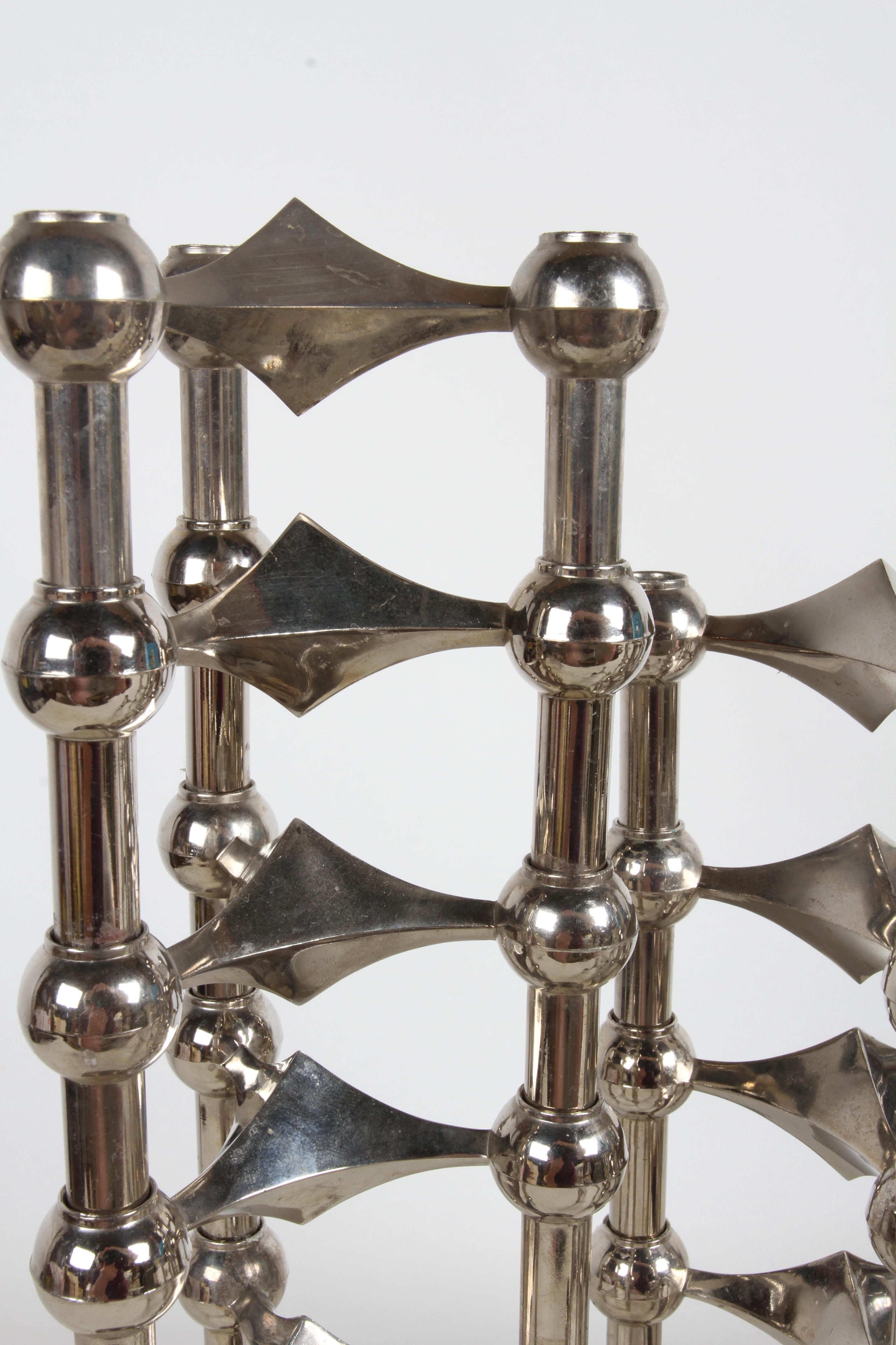 1960s Sculptural - Stackable Candle Holders Stoffi & Nagel for BMF Nagel Germany 6