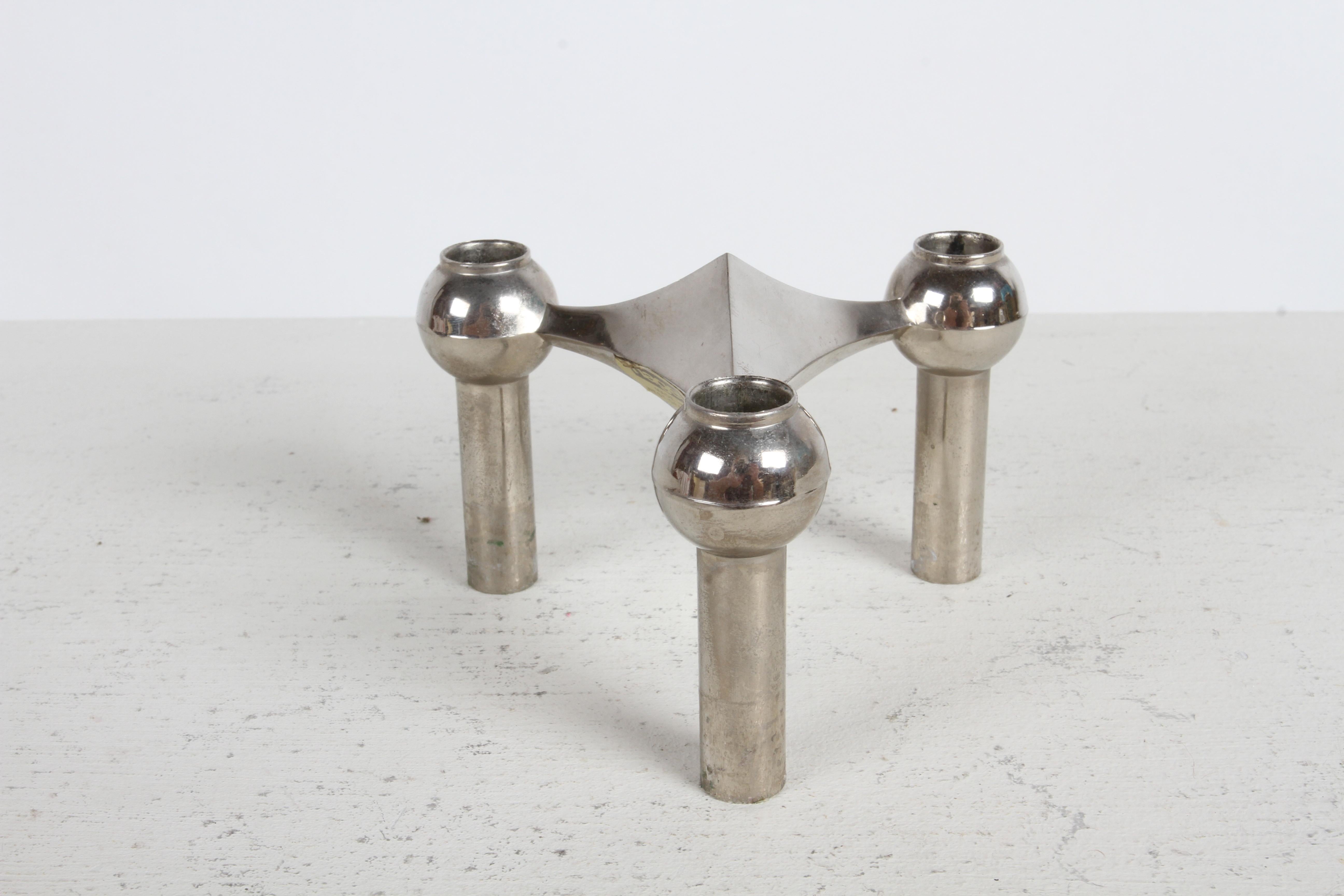 1960s Sculptural - Stackable Candle Holders Stoffi & Nagel for BMF Nagel Germany 8