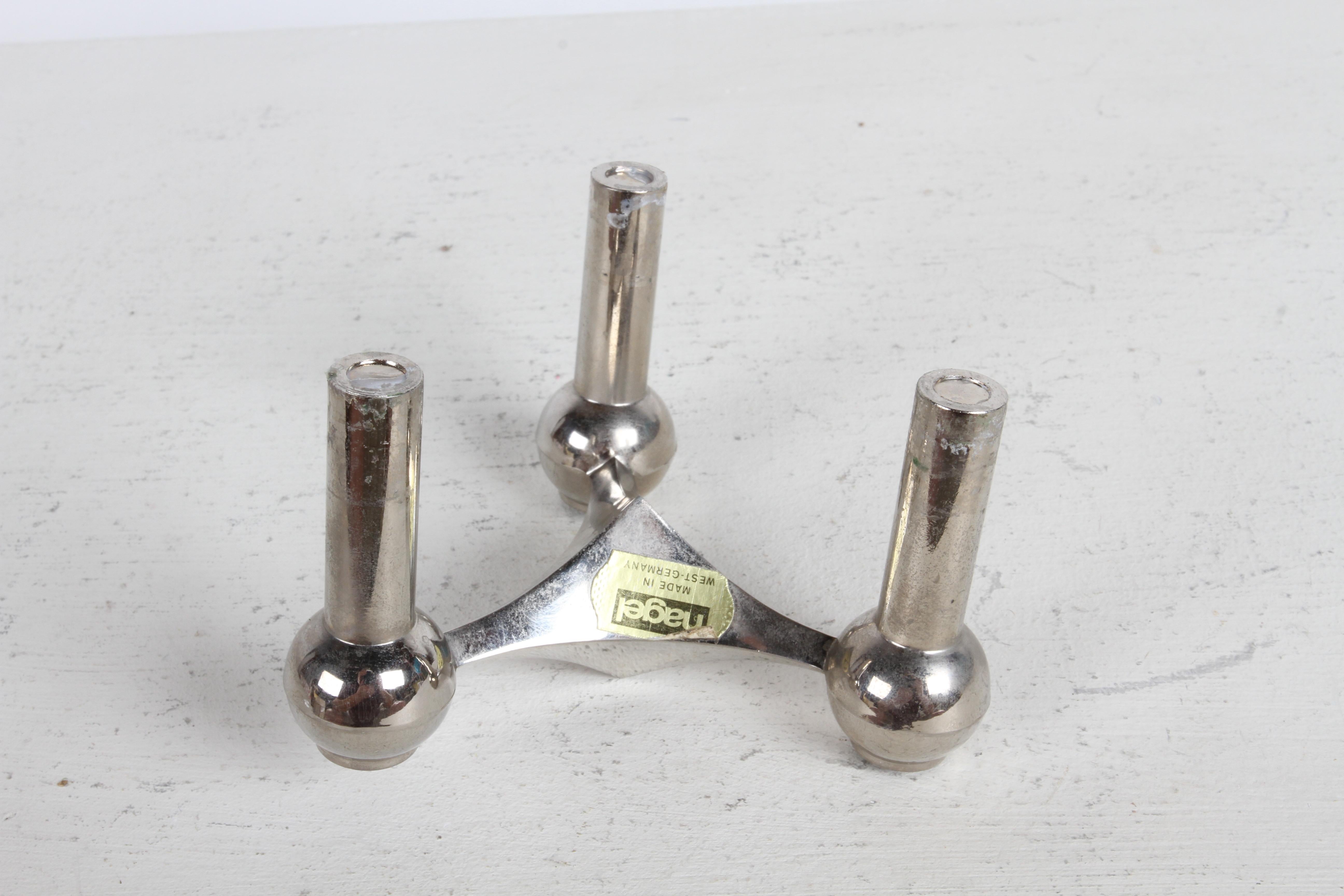 1960s Sculptural - Stackable Candle Holders Stoffi & Nagel for BMF Nagel Germany 9