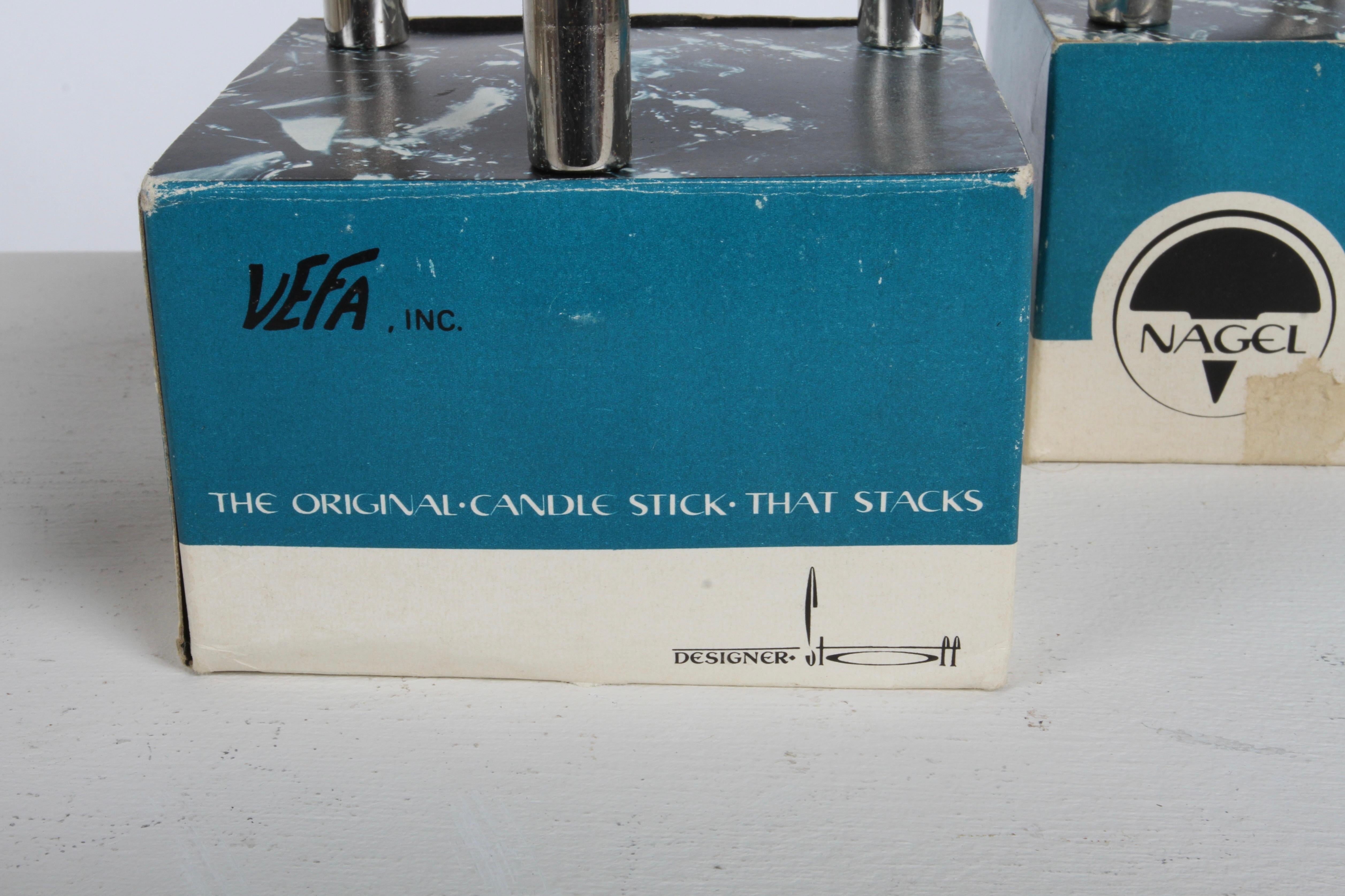 1960s Sculptural - Stackable Candle Holders Stoffi & Nagel for BMF Nagel Germany in vendita 1