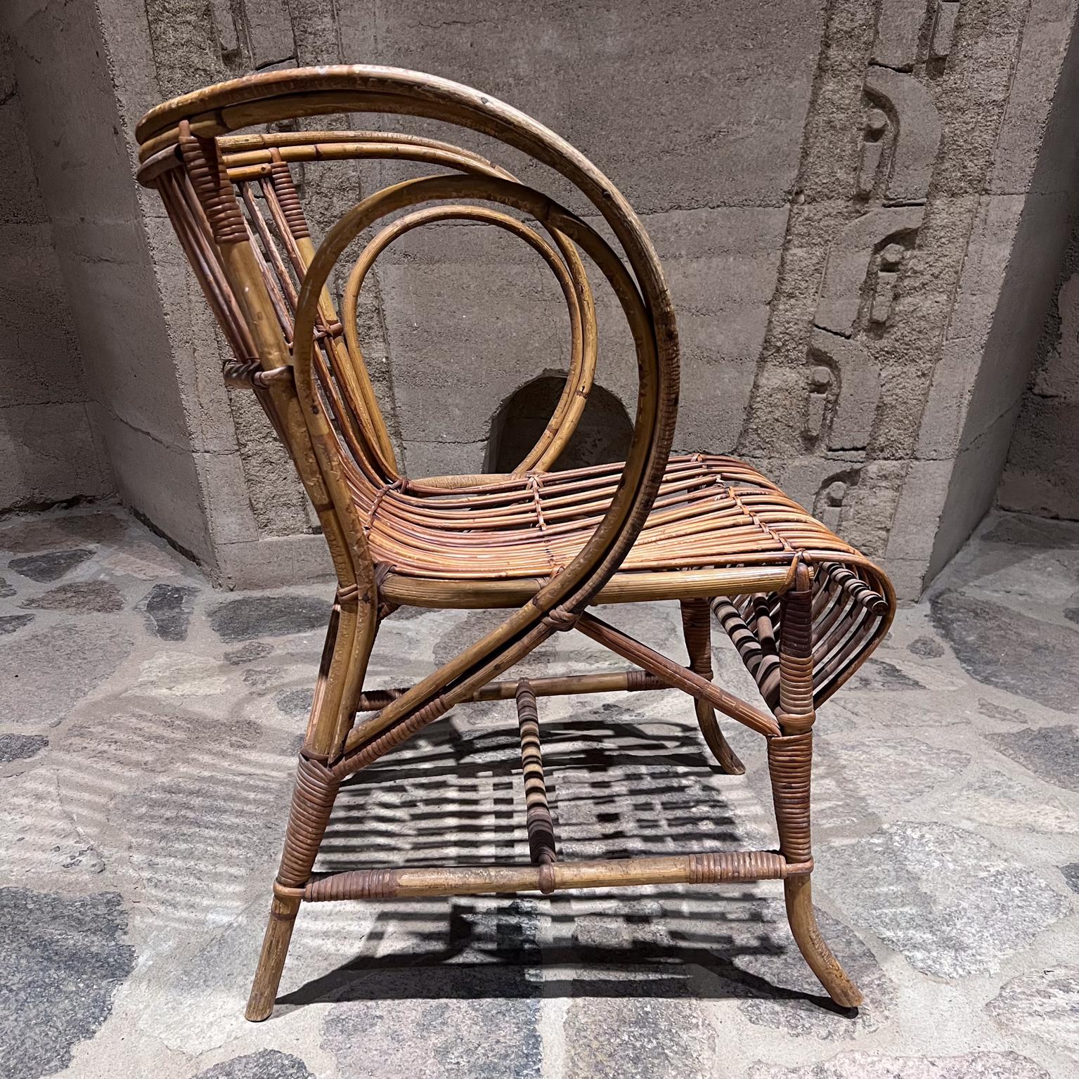 1960s Robert Wengler Sculptural Wicker Lounge Chair Denmark 4