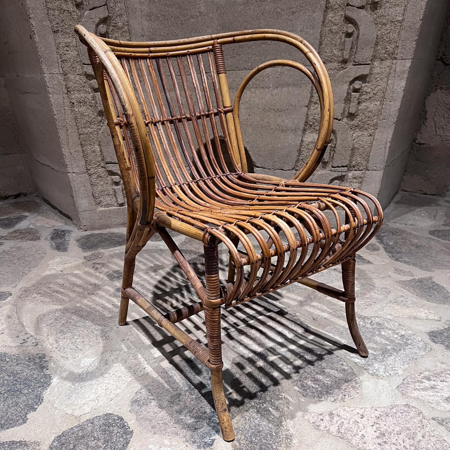 1960s Robert Wengler Sculptural Wicker Lounge Chair Denmark 5