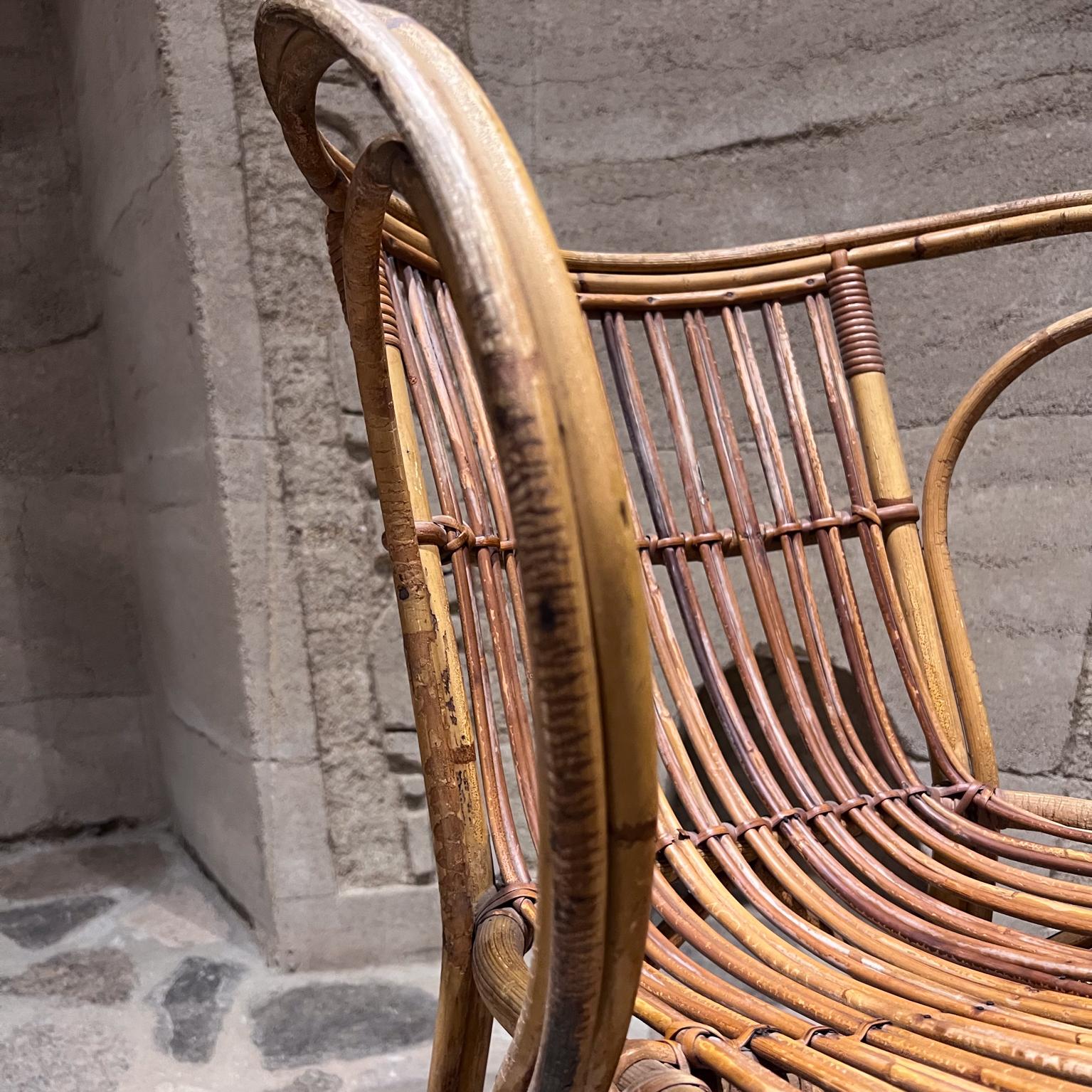 1960s Robert Wengler Sculptural Wicker Lounge Chair Denmark 8