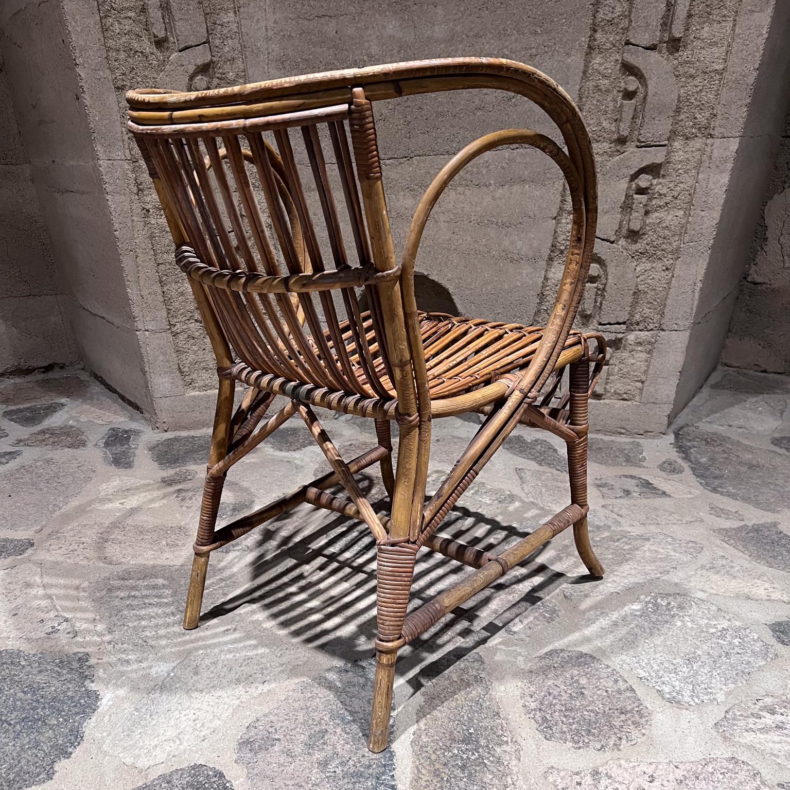 1960s Robert Wengler Sculptural Wicker Lounge Chair Denmark 2