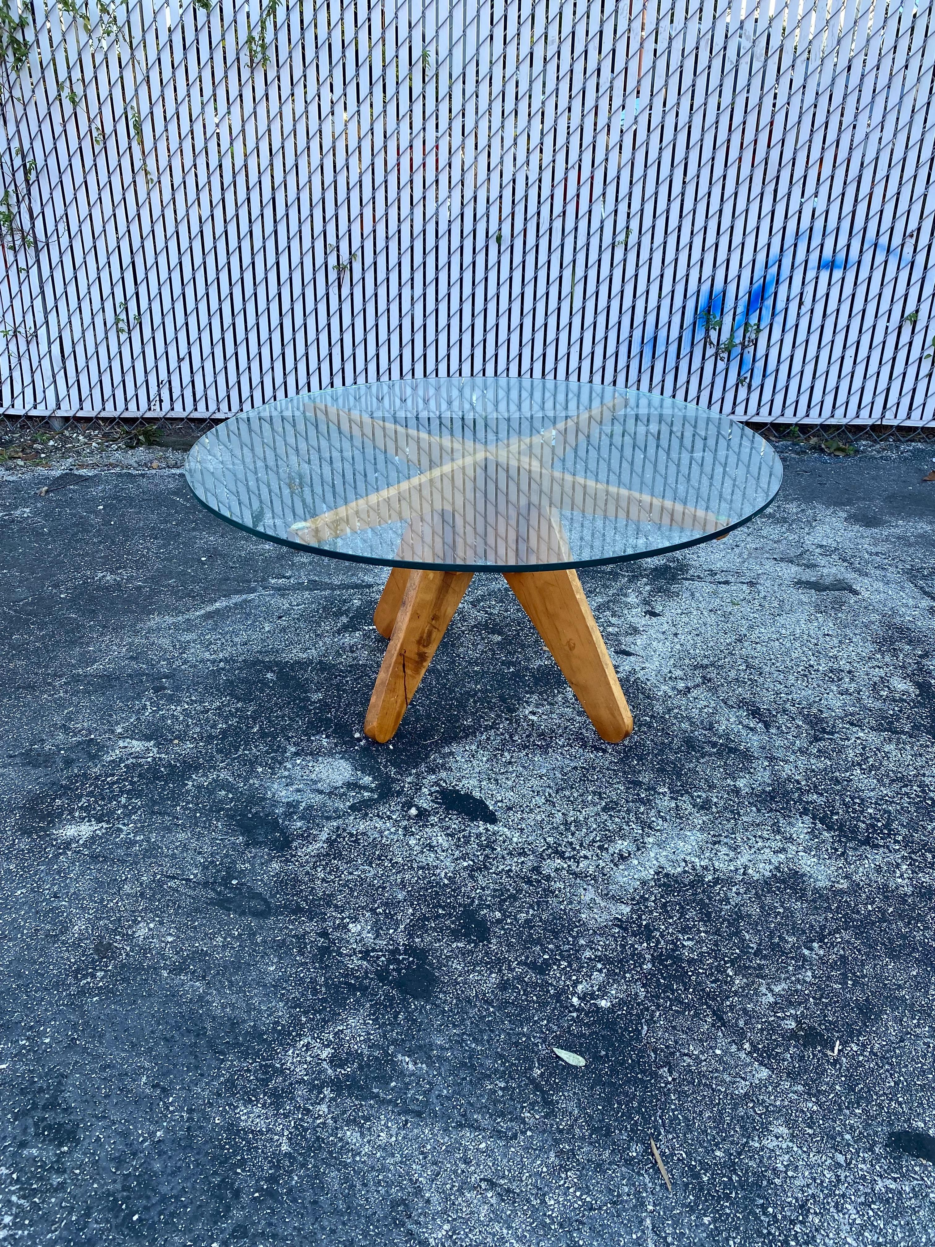 Mid-Century Modern 1960s Sculptural Wood Adrian Pearsall Style Coffee Table For Sale