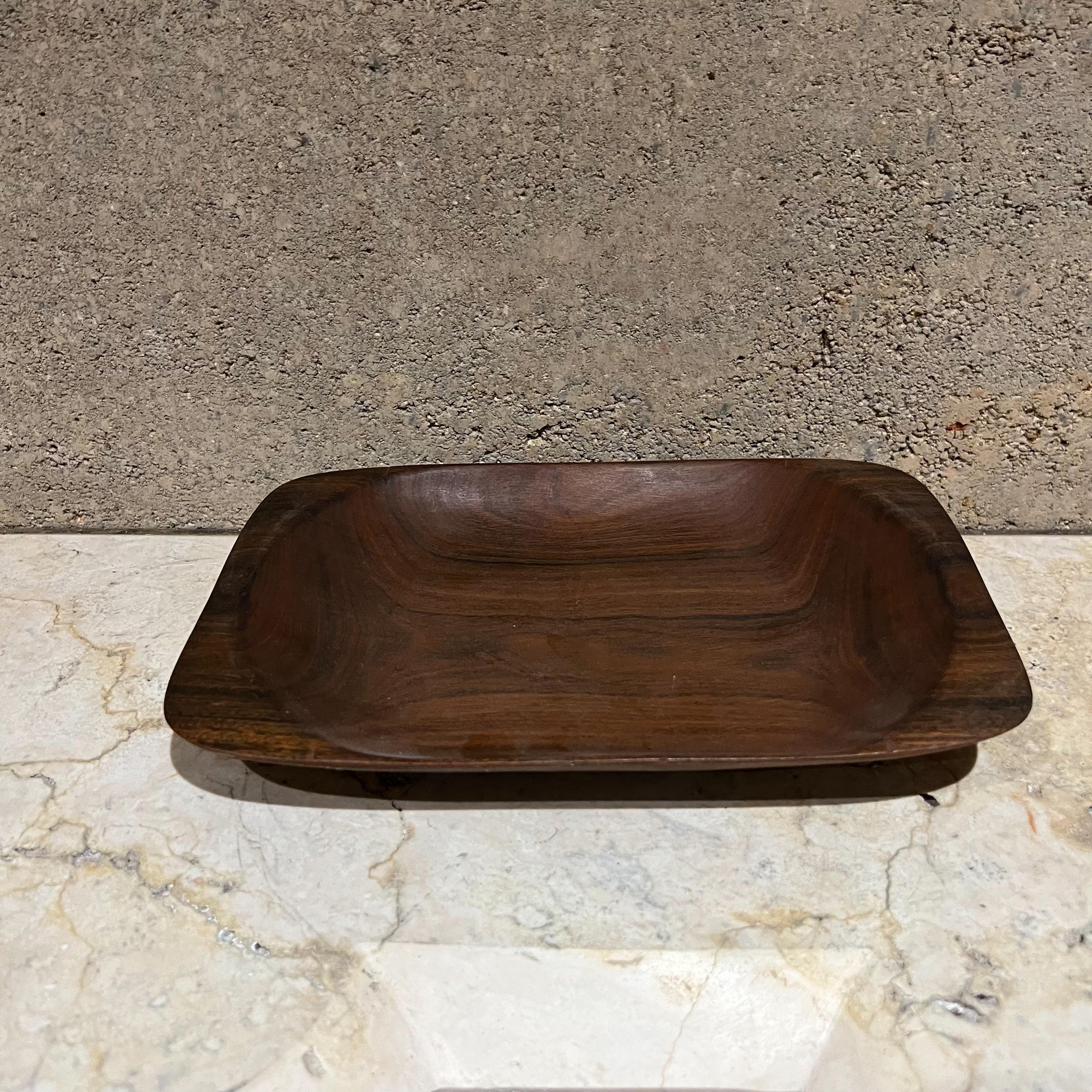 Cuenco escultórico de madera de los años 60 Forma orgánica Según Alexandre Noll en Bueno estado para la venta en Chula Vista, CA