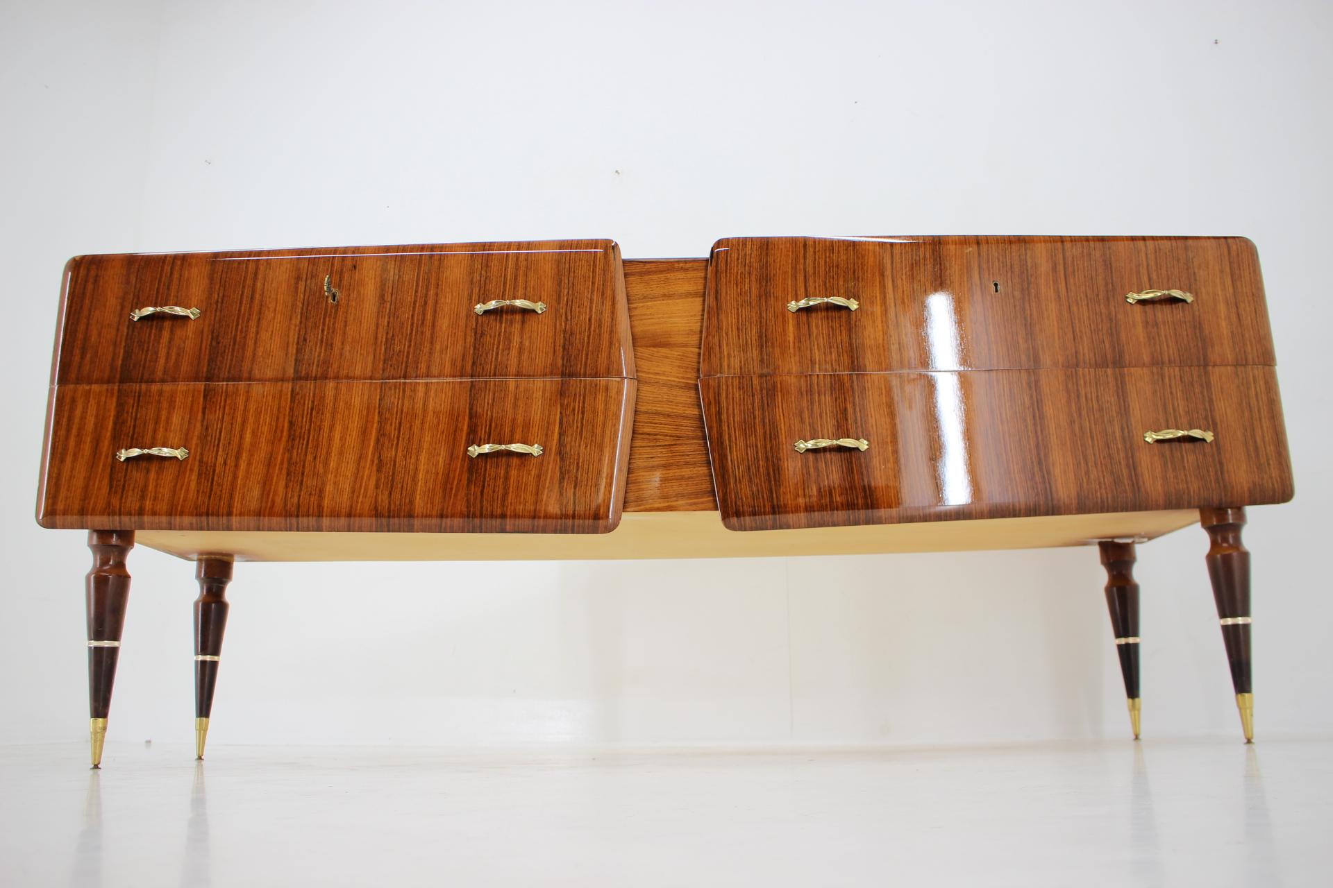 1960s Sculptural Wooden Sideboard, Italy For Sale 13