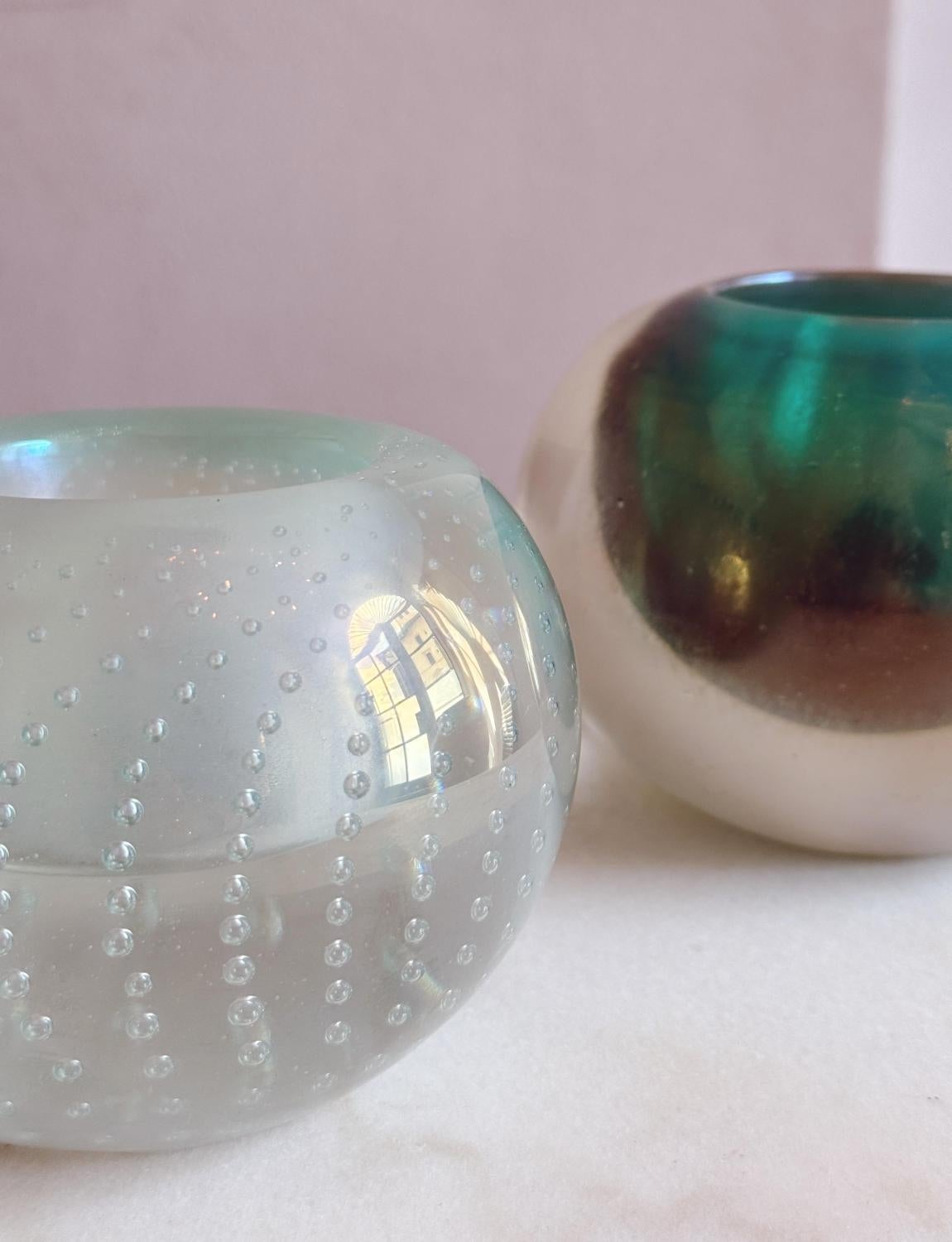 Bol / bougeoir sphérique Seguso 'Bolle' des années 1960 Bon état - En vente à Florence, Tuscany