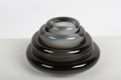 1960s Seguso Stacked Murano Glass Sculpture / Heavy Nesting Bowls (4-Piece Set)