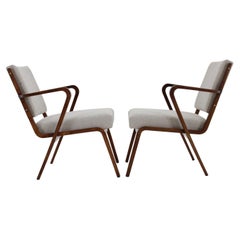 1960s Selman Selmanagic Pair of Restored Armchairs by VEB Deutsche Werkstätten H