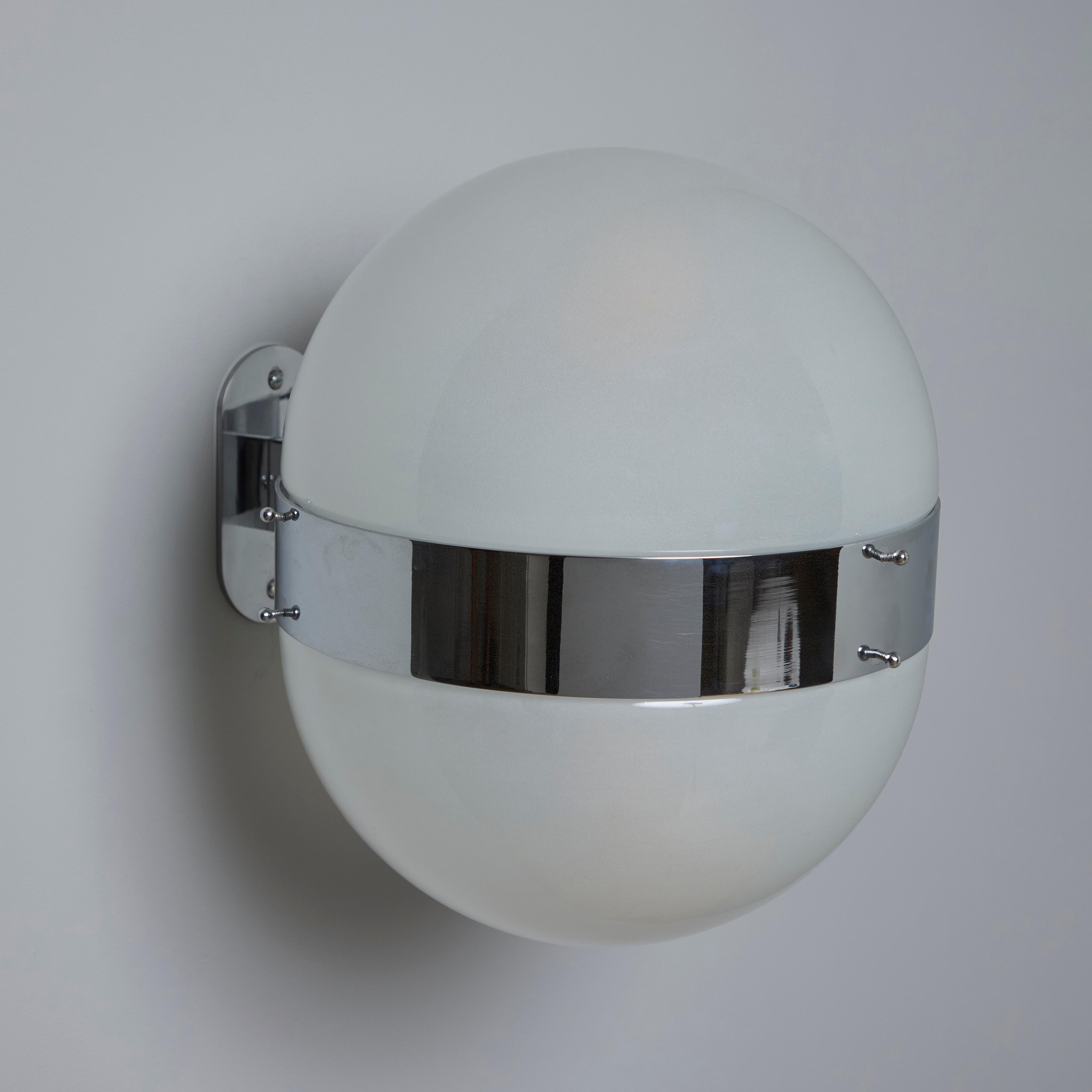 Sconce degli anni '60 di Sergio Mazza 'Clio' per Artemide in cromo 2