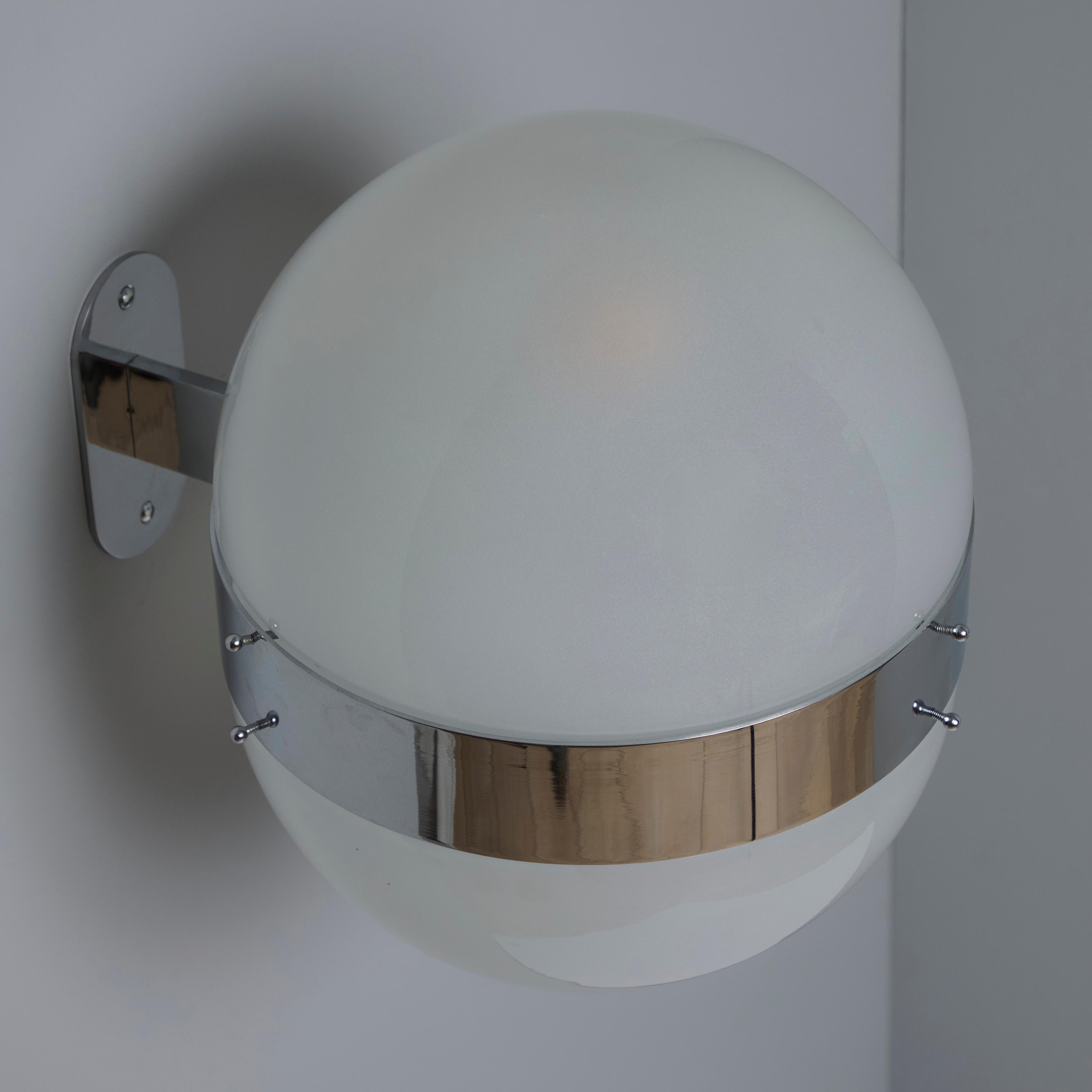 Sconce degli anni '60 di Sergio Mazza 'Clio' per Artemide in cromo 6