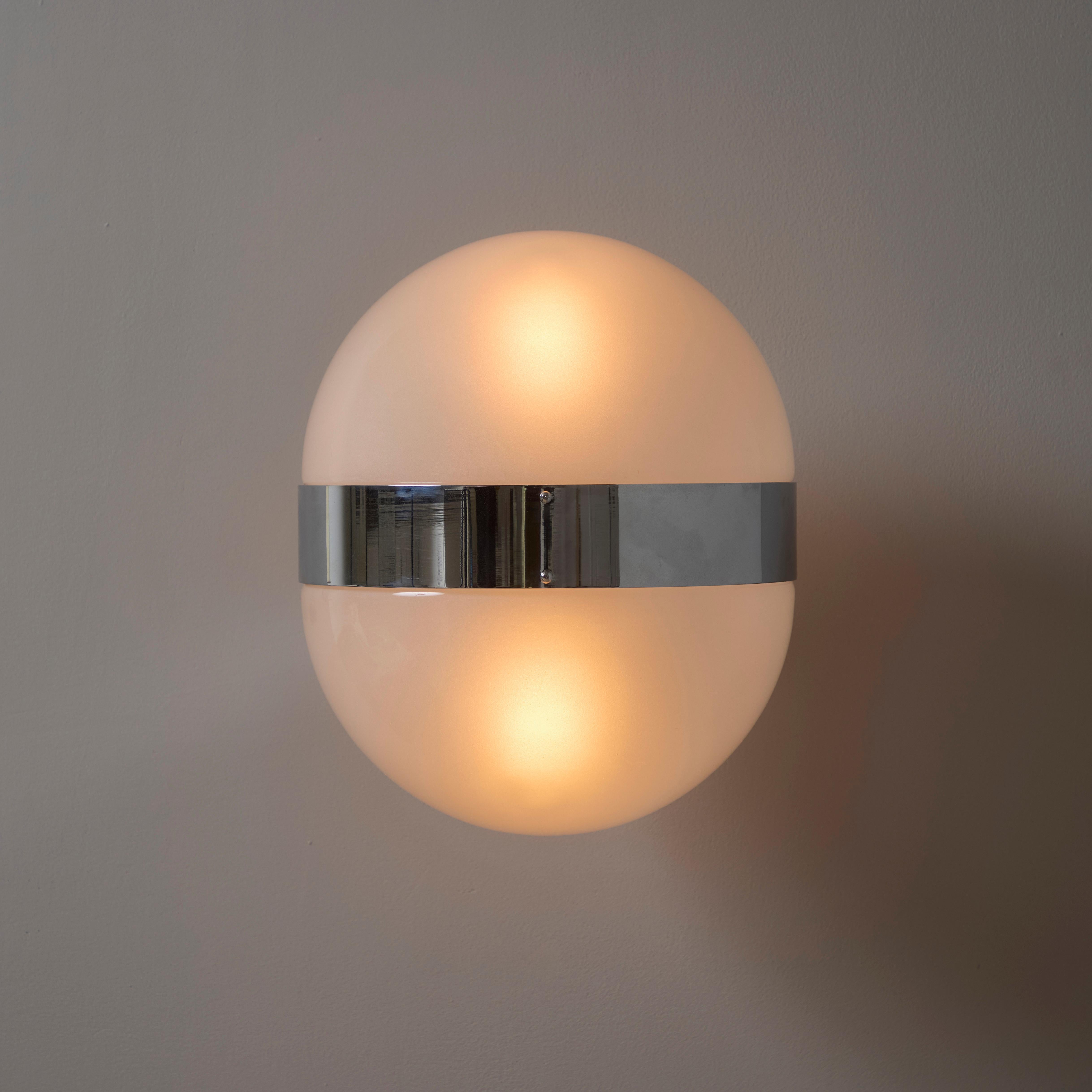 Mid-Century moderno Sconce degli anni '60 di Sergio Mazza 'Clio' per Artemide in cromo