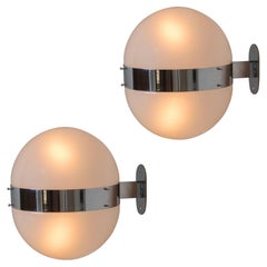 1960s Sergio Mazza 'Clio' Sconce for Artemide in Chrome
