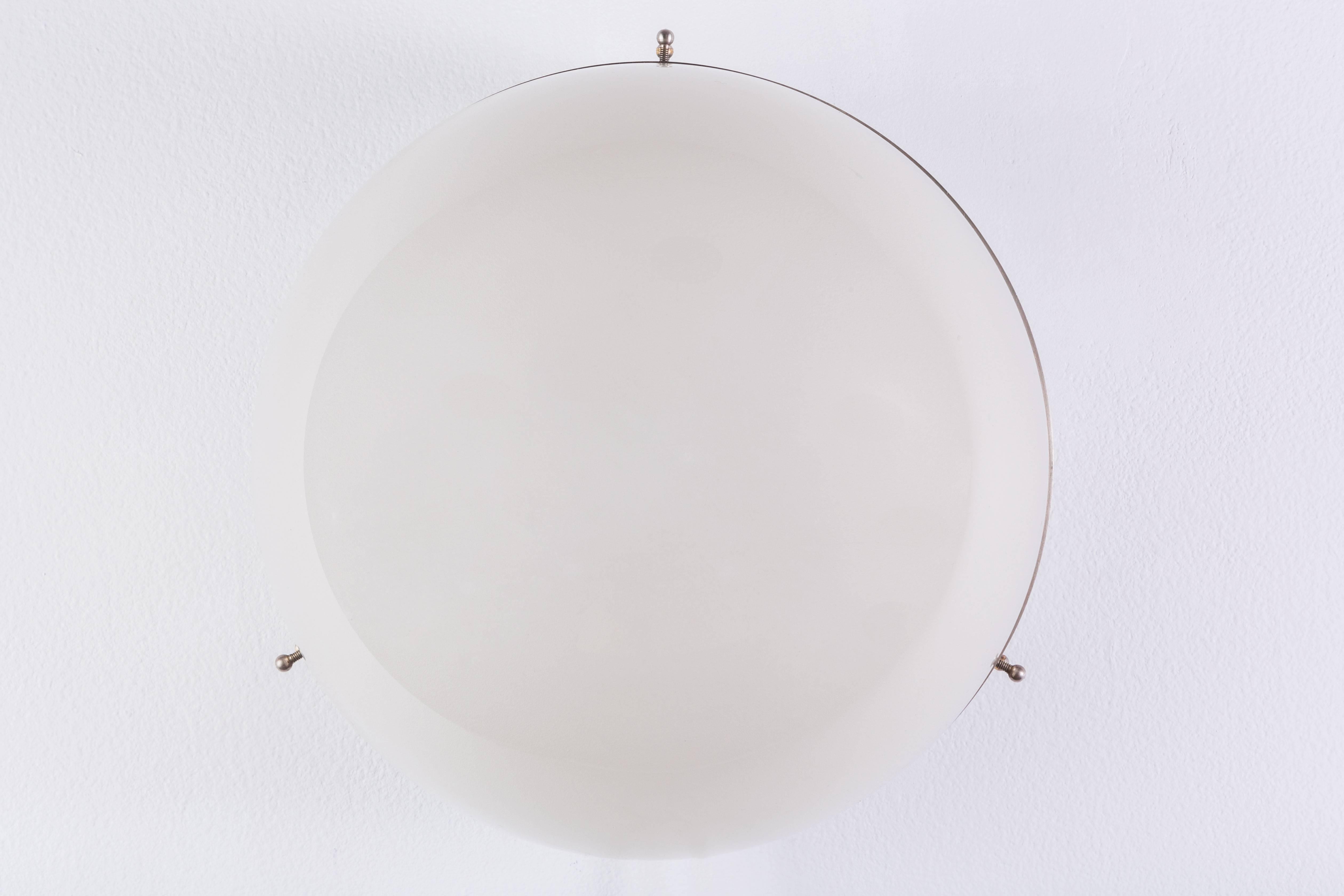 Brass 1960s Sergio Mazza 'Demi Clio' Wall or Ceiling Lamp for Artemide