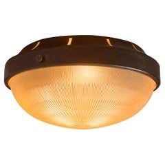 1960s Sergio Mazza Metal & Pressed Glass Wall or Ceiling Lamp