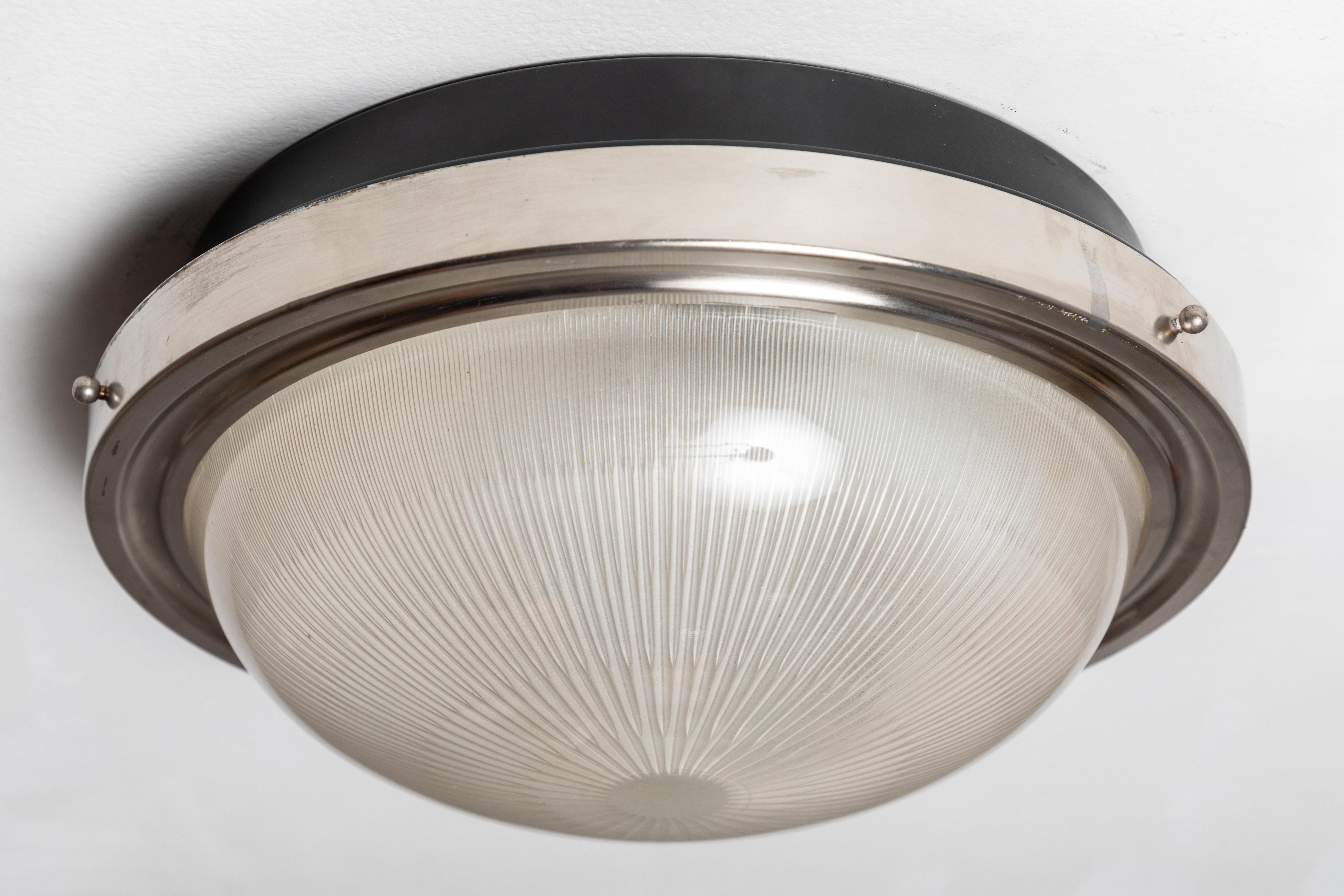 Mid-20th Century 1960s Sergio Mazza Nickeled Brass Ceiling or Wall Light for Artemide