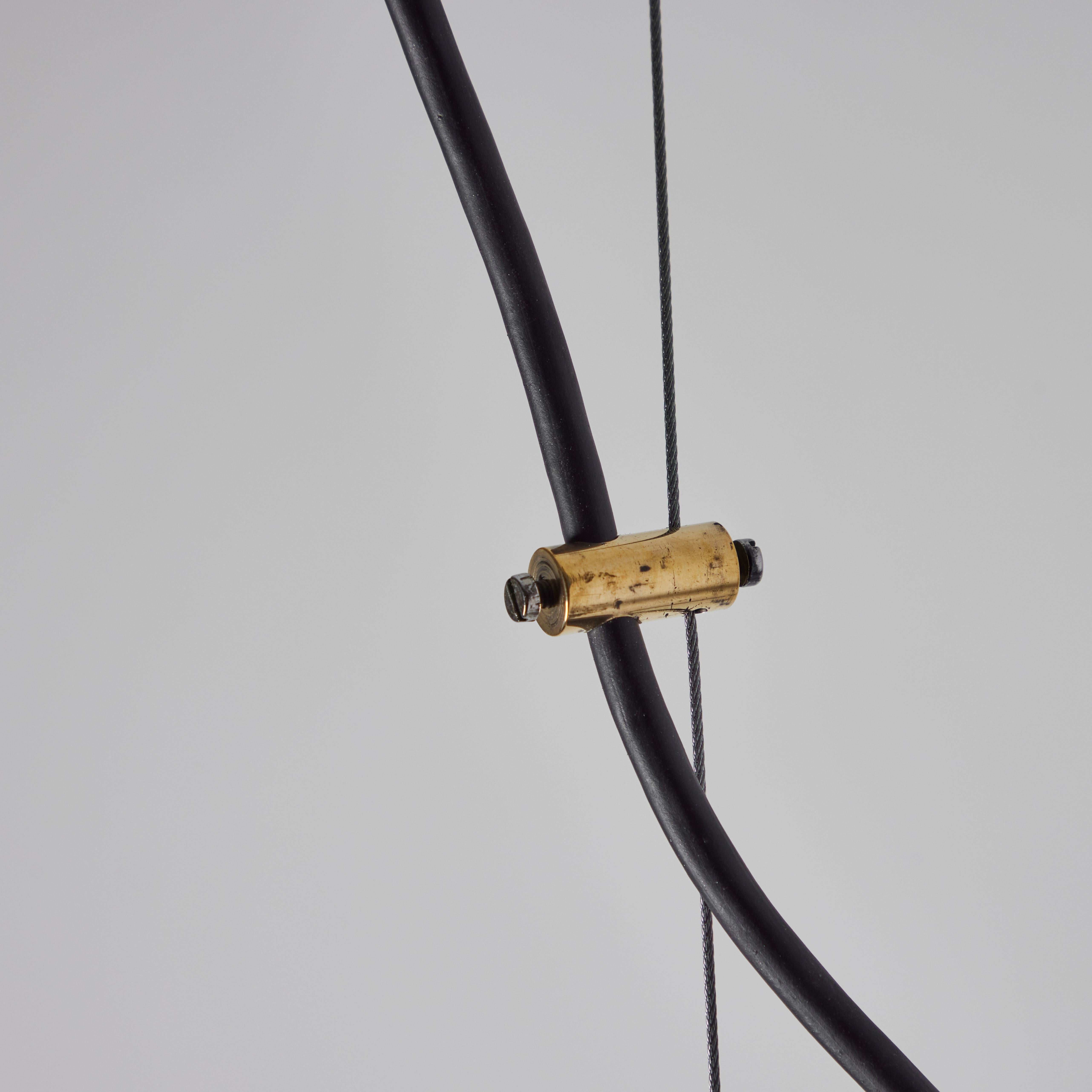 1960s Sergio Mazza Nickeled Brass 'Delta' Pendant for Artemide For Sale 5