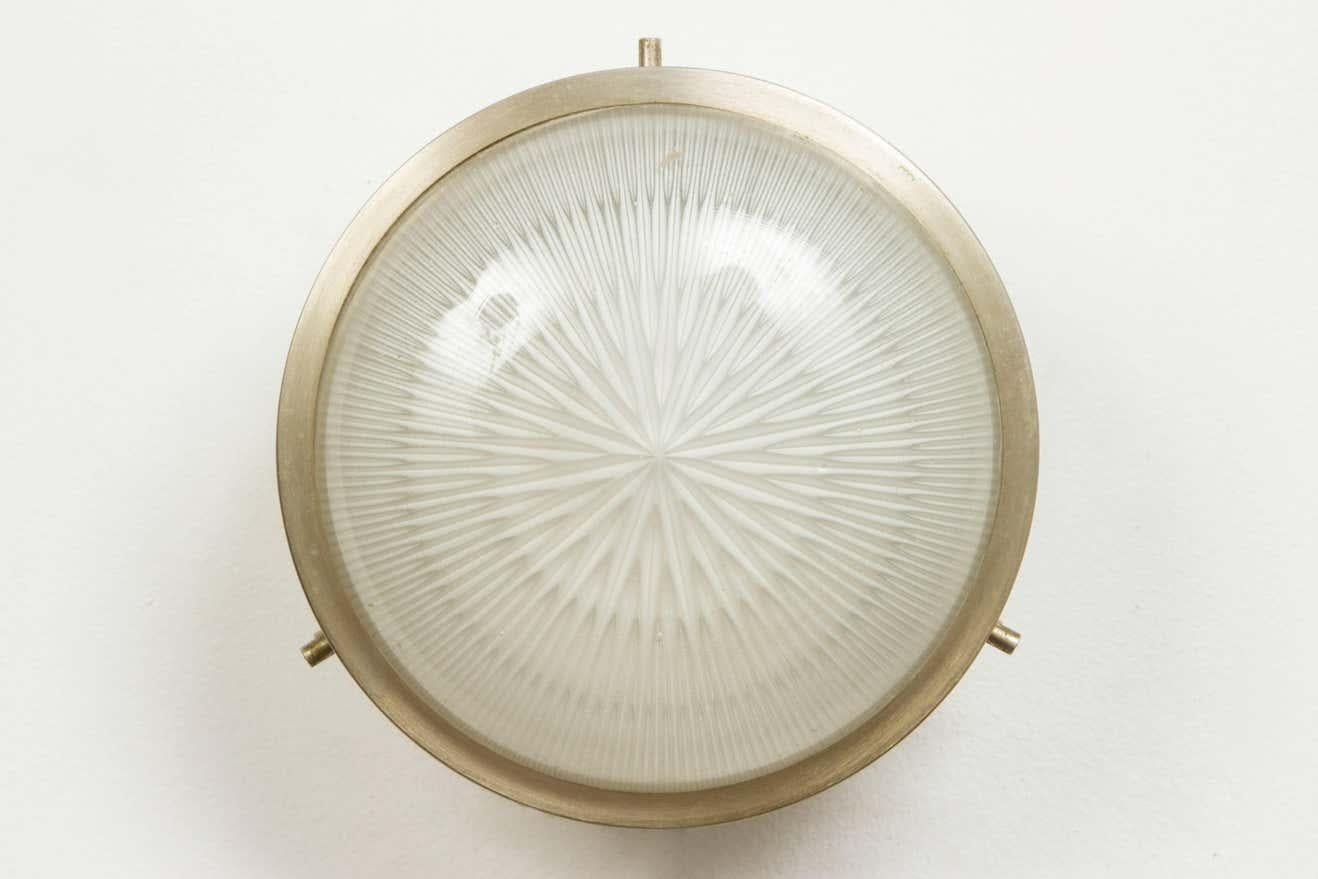 Italian 1960s Sergio Mazza Petite 'Sigma' Wall or Ceiling Light for Artemide For Sale