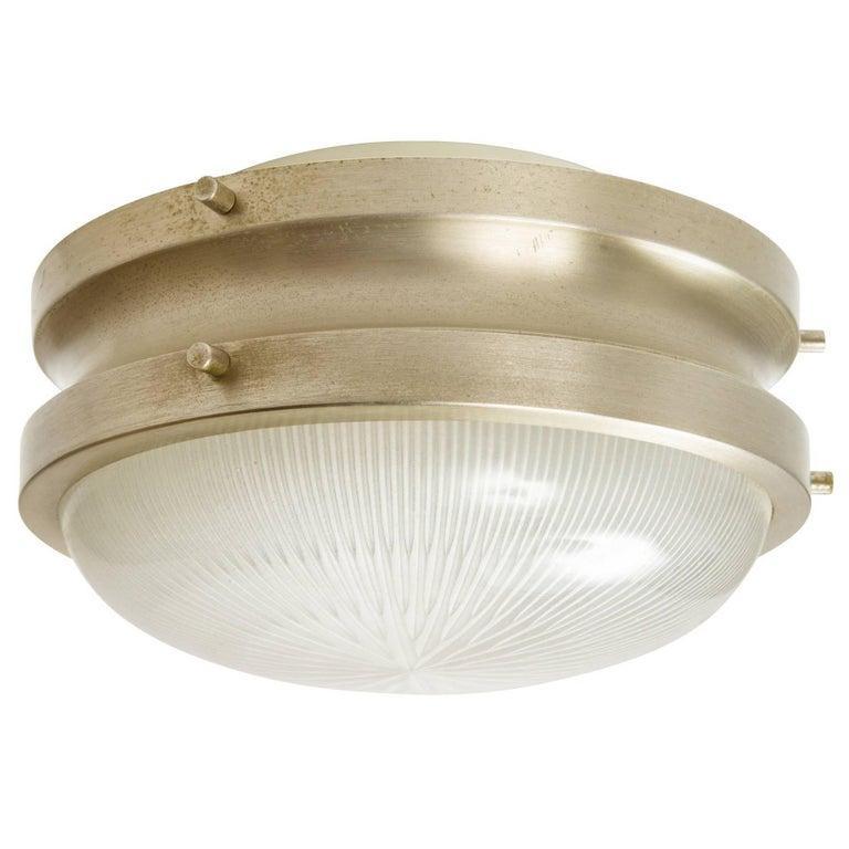 Pressed 1960s Sergio Mazza Petite 'Sigma' Wall or Ceiling Light for Artemide For Sale