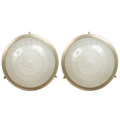 1960s Sergio Mazza Petite 'Sigma' Wall or Ceiling Light for Artemide