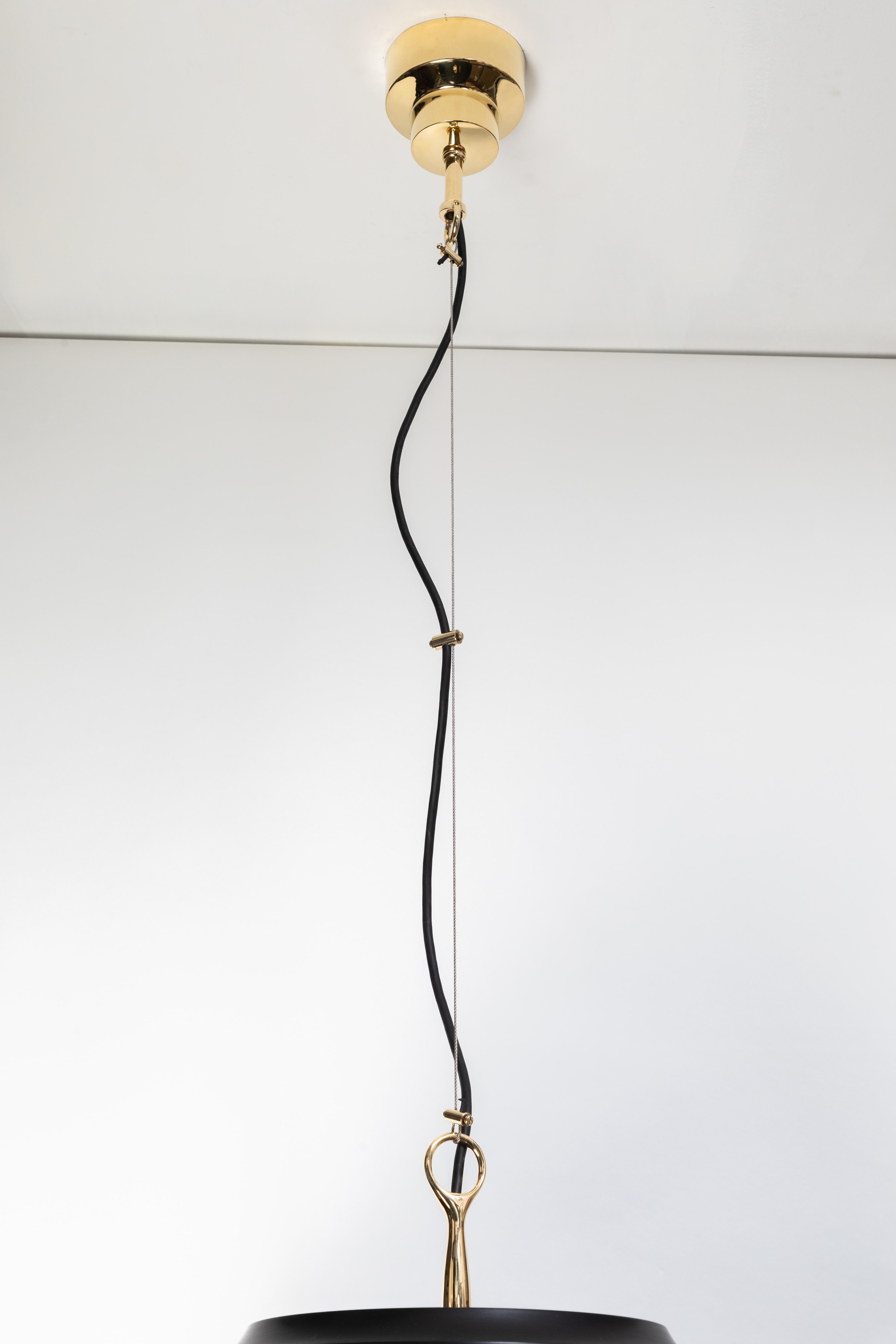 1960s Sergio Mazza 'Tau' Brass Pendants for Artemide 6