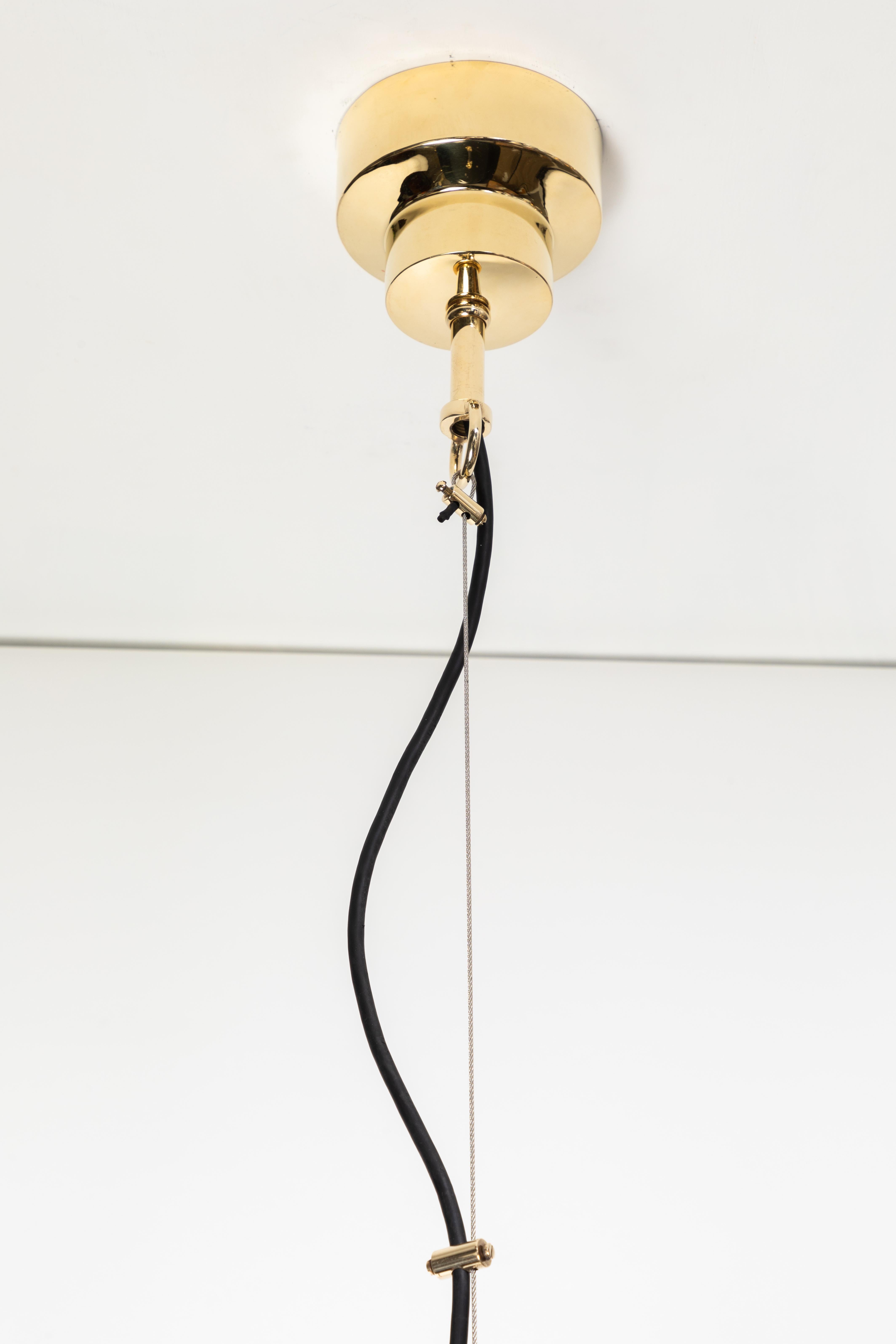 1960s Sergio Mazza 'Tau' Brass Pendants for Artemide 7