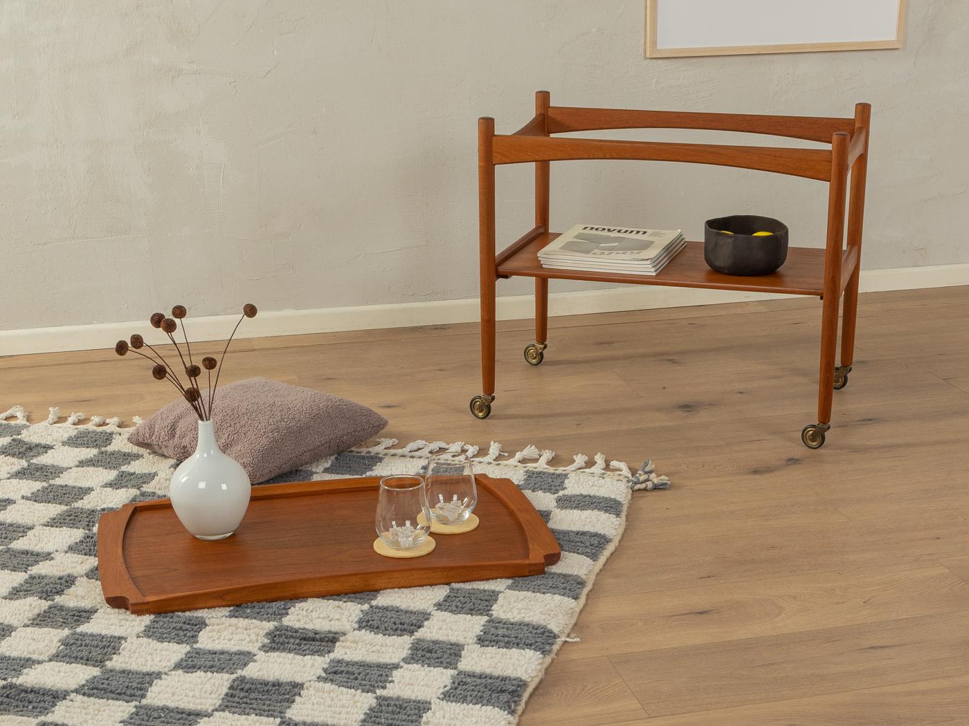 Teak 1960s Serving trolley, Poul Hundevad For Sale