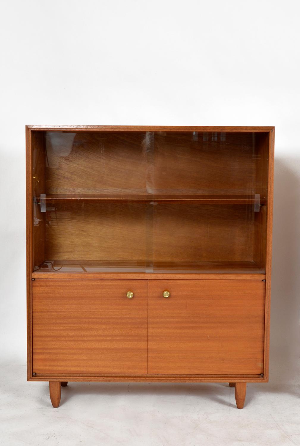 Brass 1960s Set 4 Multi-Width Cabinets Desk Shelves by Robert Heritage Beaver & Tapley