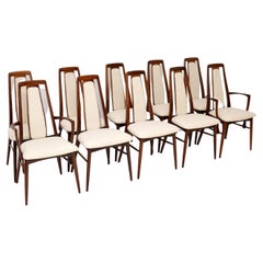 1960’s Set of 10 Danish Dining Chairs by Niels Koefoed