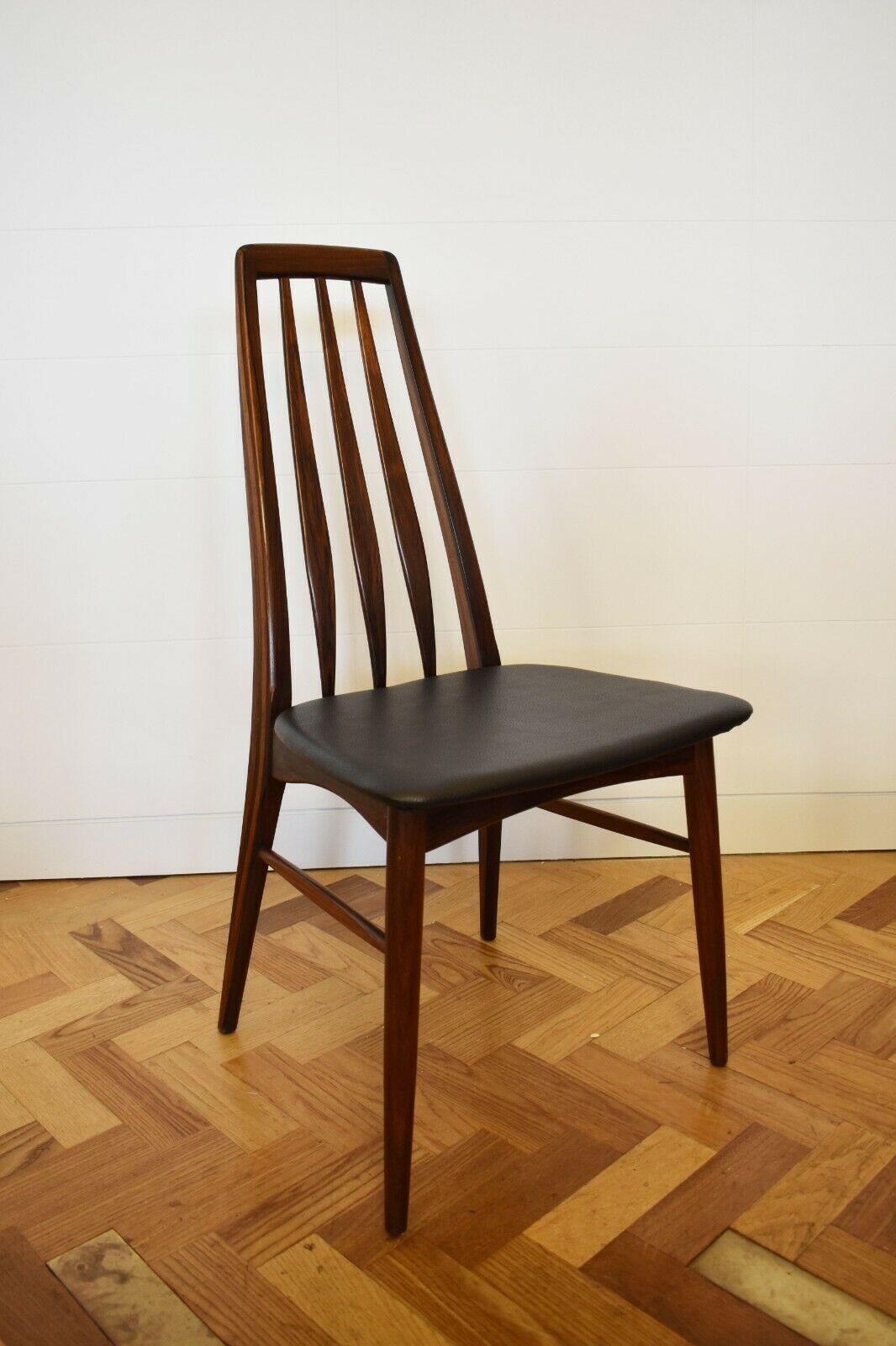 20th Century 1960s Set of 10 Danish Rosewood Eva Chairs by Niels Koefoed for Koefoed Hornslet