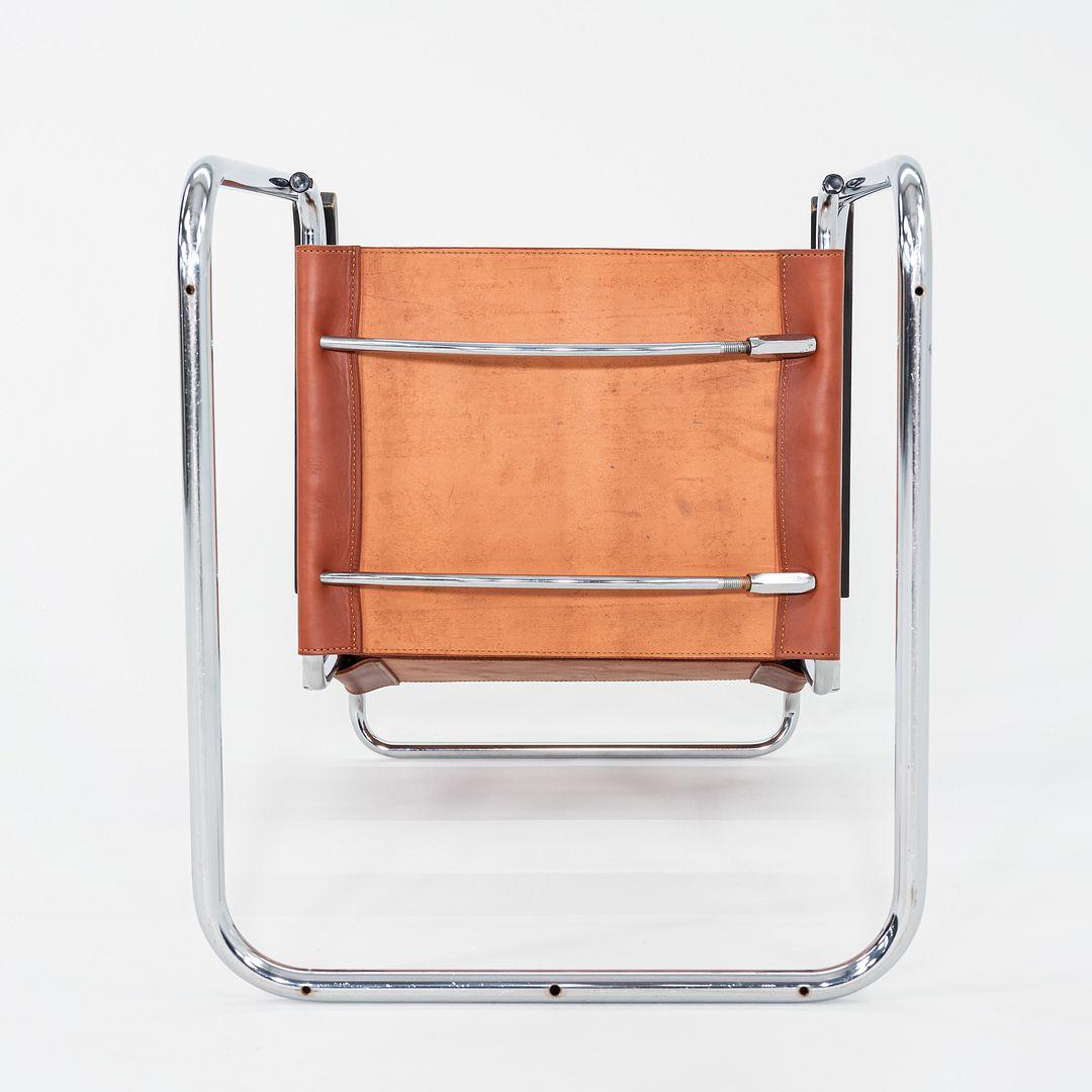 Set di 10 sedie da pranzo di Marcel Breuer per Thonet degli anni '60 in pelle di castagno e selleria in vendita 2