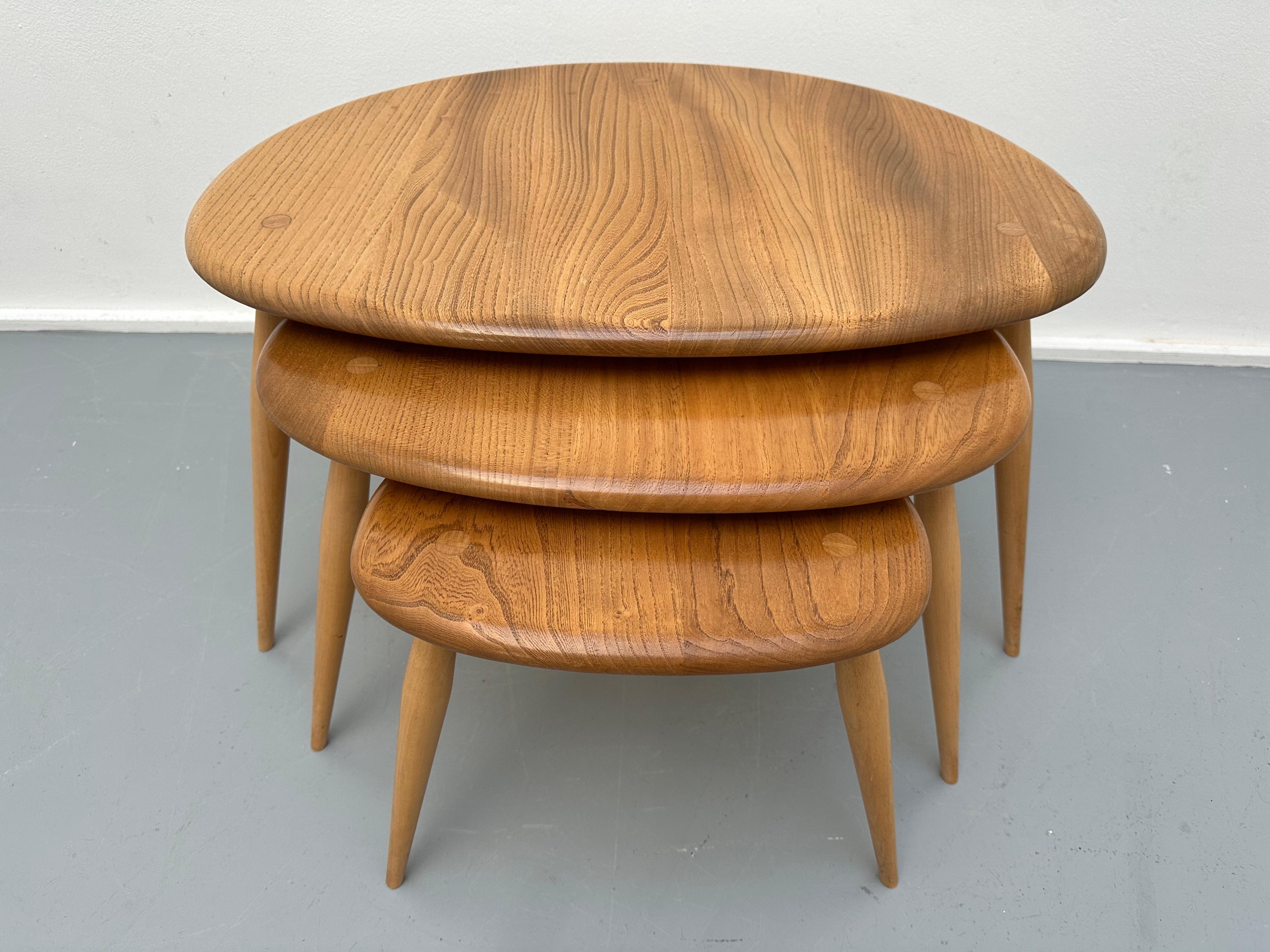 ercol pebble tables