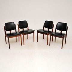 1960s Set of 4 Danish Dining Chairs by Borge Rammeskov for Sibast