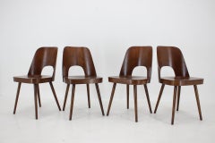 Ensemble de 4 chaises de salle à manger des années 1960 par Oswald Haerdtl, Tchécoslovaquie