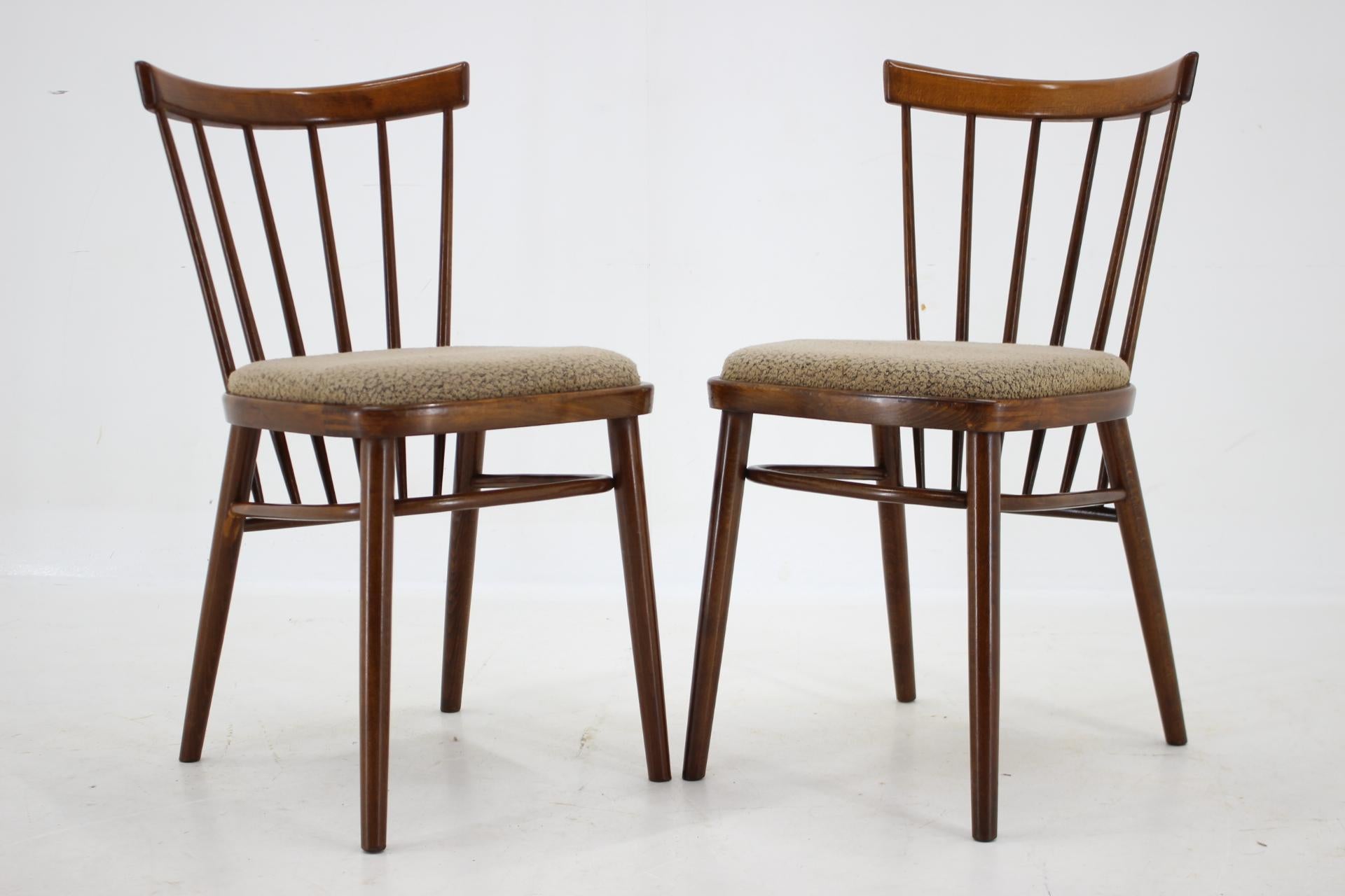 Mid-Century Modern 1960s Set of 4 Dining Chairs by Tatra, Czechoslovakia For Sale