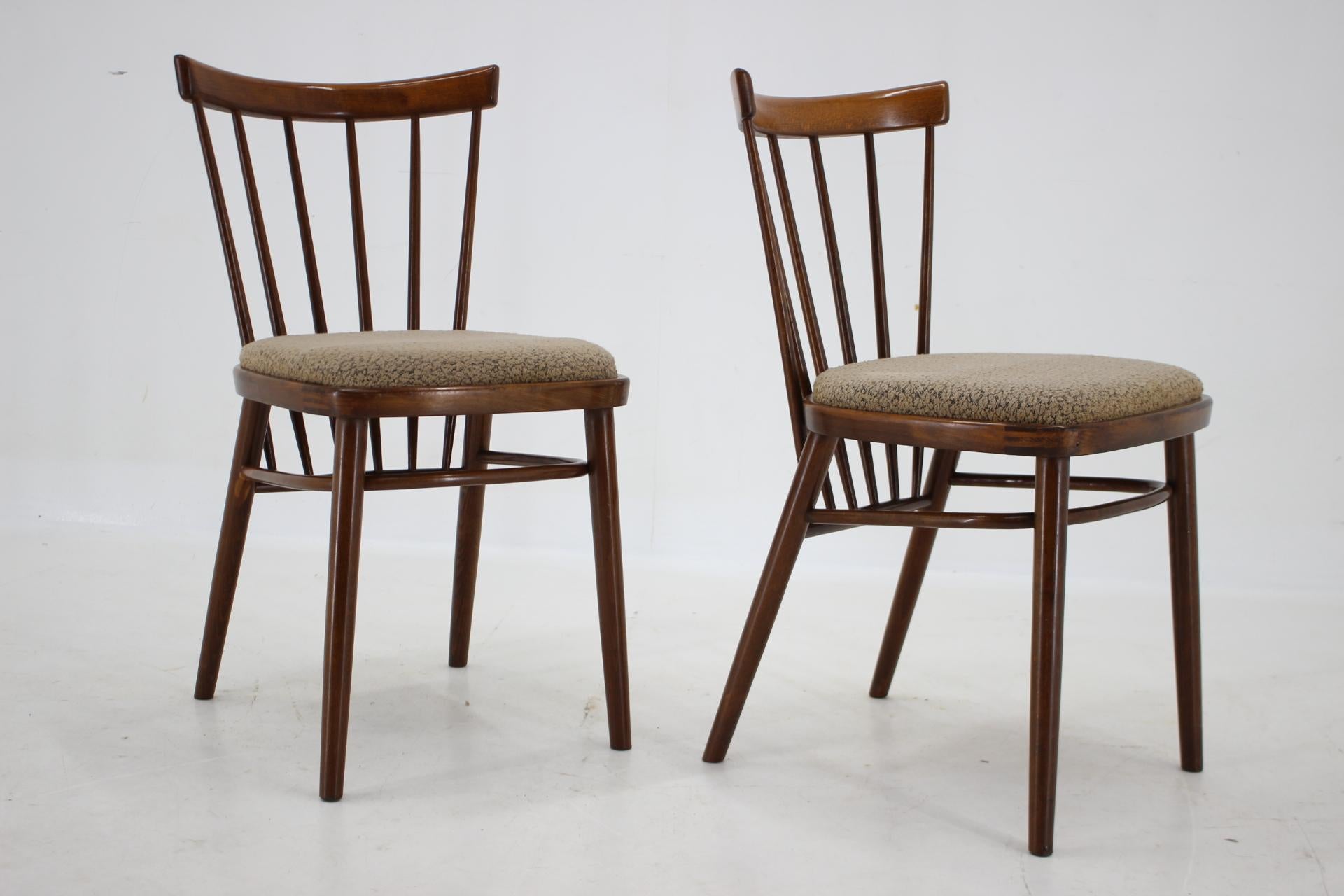 1960s Set of 4 Dining Chairs by Tatra, Czechoslovakia In Good Condition For Sale In Praha, CZ