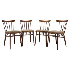 Retro 1960s Set of 4 Dining Chairs by Tatra, Czechoslovakia