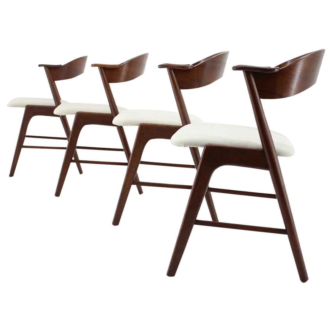 1960s Set of 4 Palisander Dining Chairs, Denmark