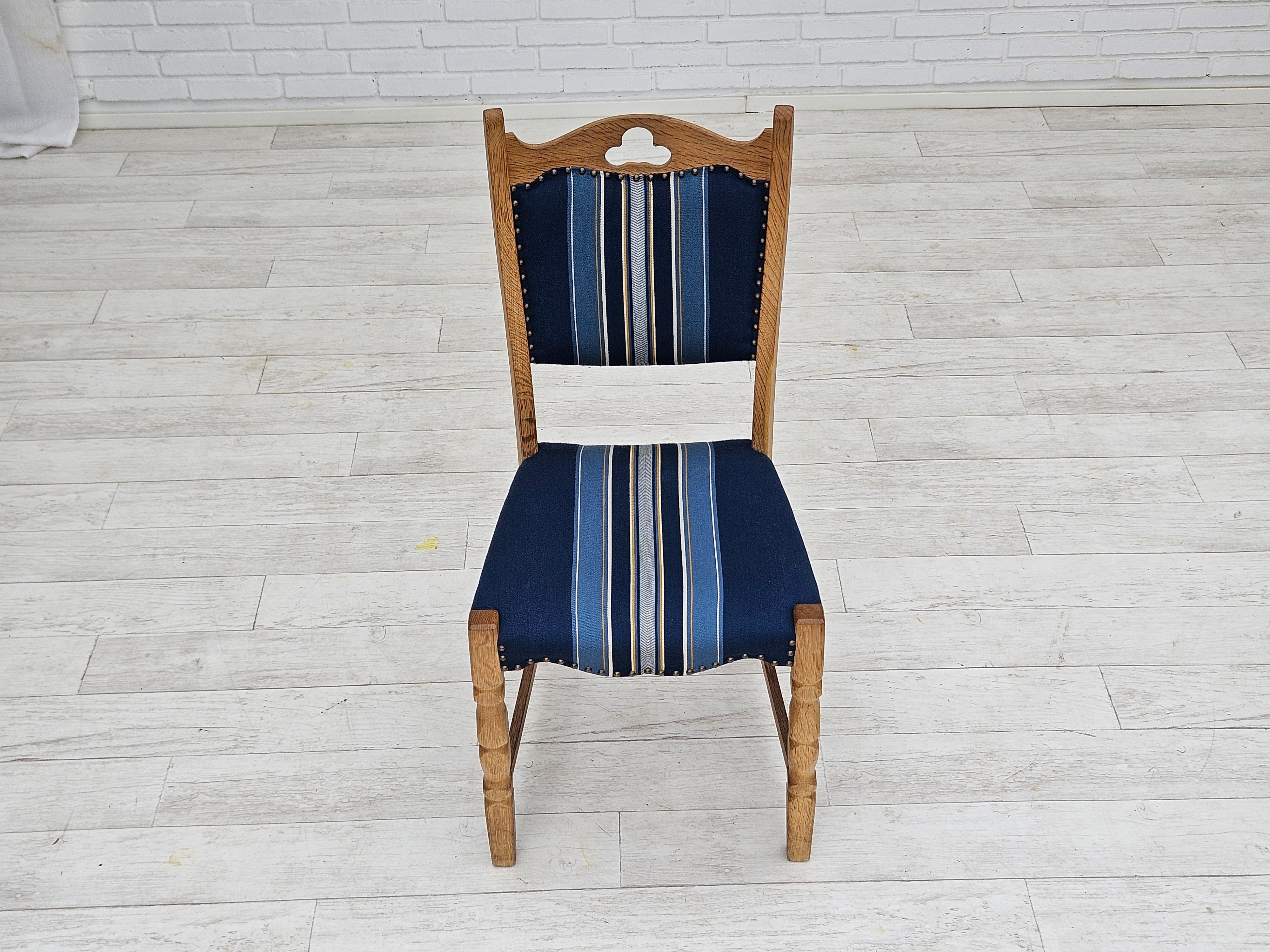 1960s, set of 4 pcs Danish dinning chairs, original very good condition. For Sale 8