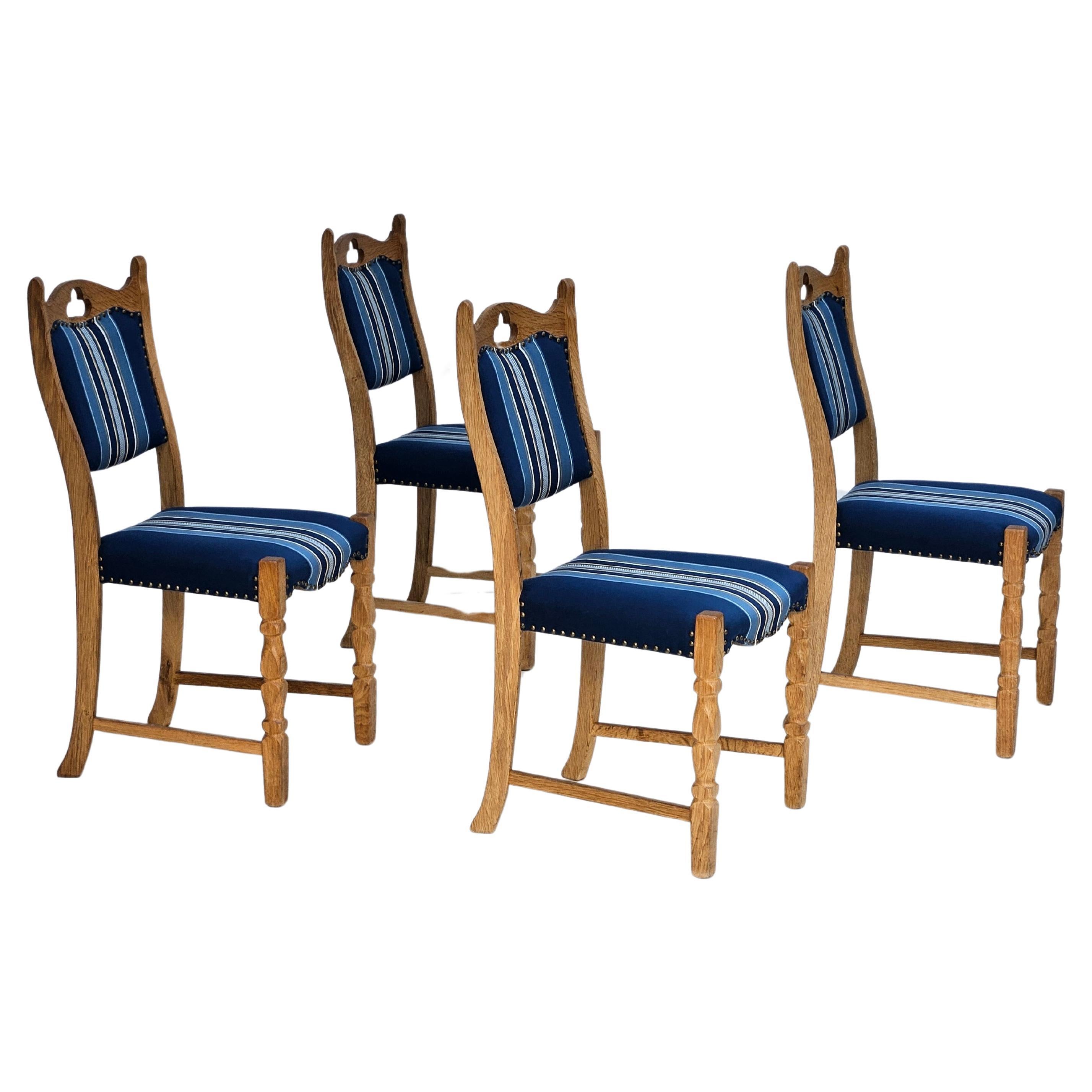 1960s, set of 4 pcs Danish dinning chairs, original very good condition. For Sale