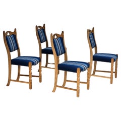 Ensemble de 4 chaises de salle à manger danoises des années 1960, très bon état d'origine.